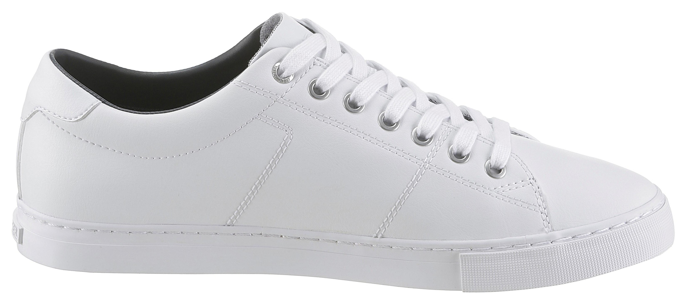 Tommy Hilfiger Sneaker »ESSENTIAL LEATHER SNEAKER«, Freizeitschuh, Halbschuh, Schnürschuh