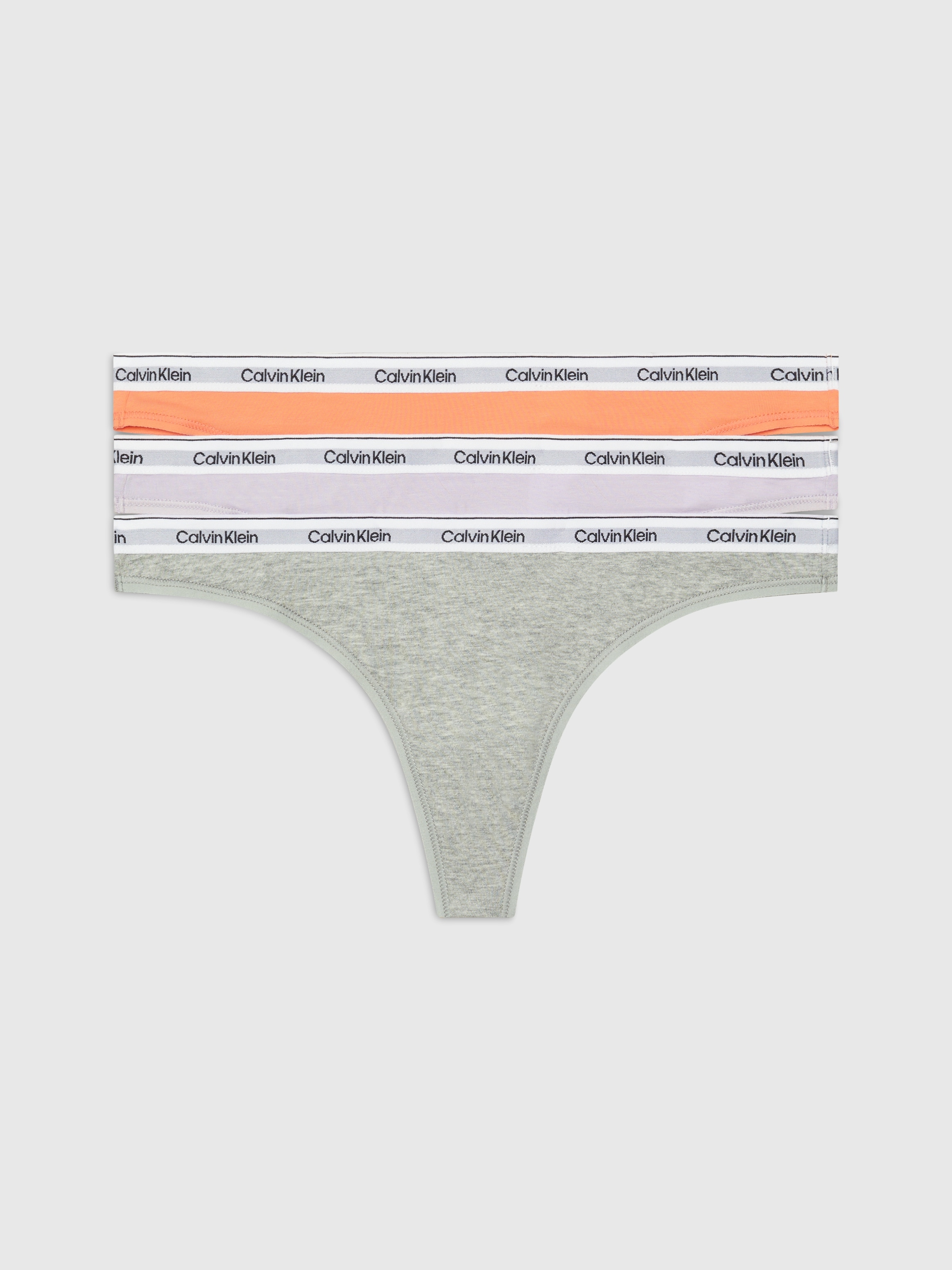 Calvin Klein Underwear String "3 PACK THONG (LOW-RISE)", (Packung, 3 St., 3er-Pack), mit Logobund