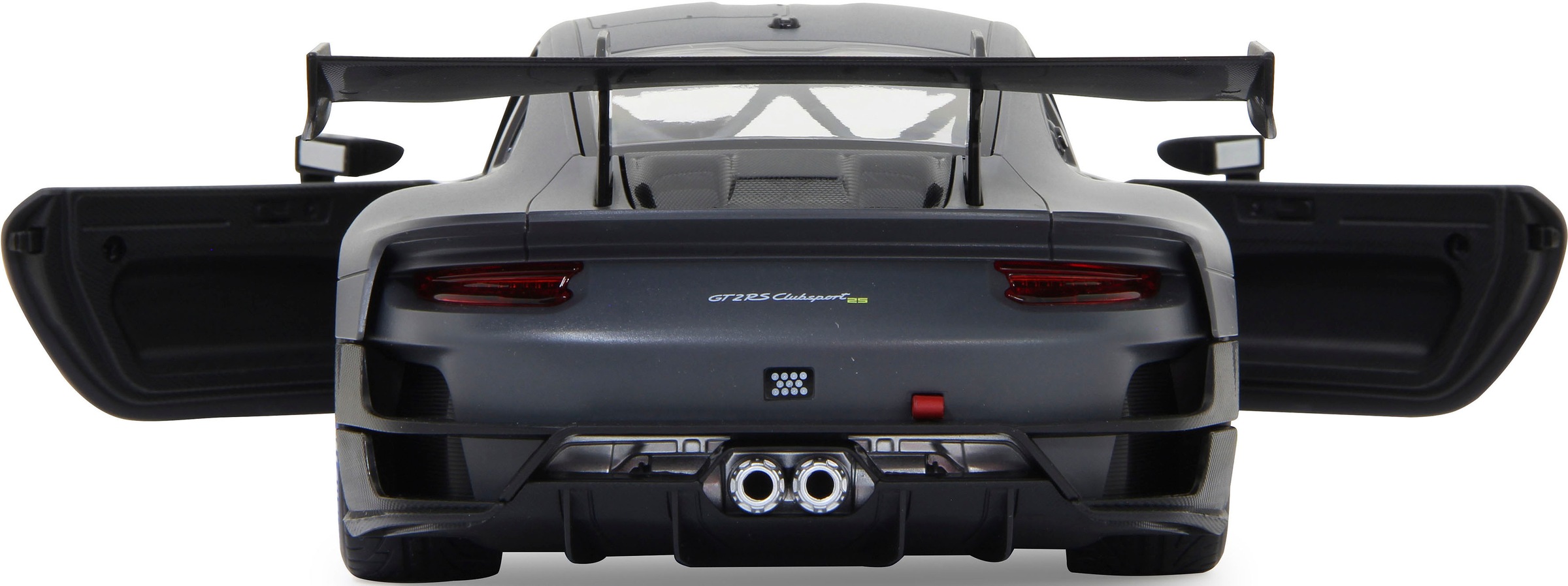 Jamara RC-Auto »Deluxe Cars, Porsche 911 GT2 RS Clubsport 25 1:14, grau - 2,4 GHz«, mit LED-Lichtern