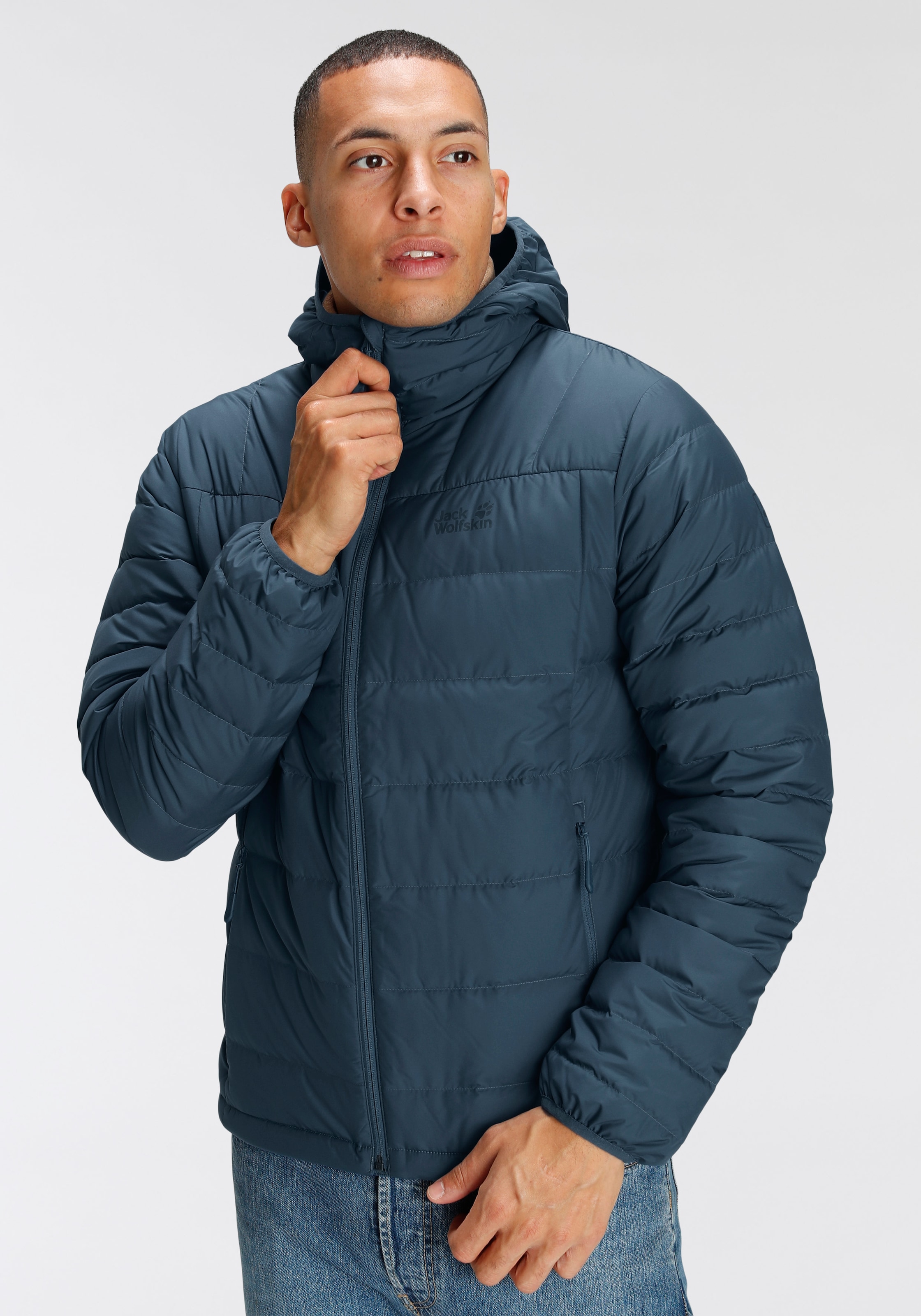 Jack Wolfskin Daunenjacke "STANLEY", mit Kapuze, Wasserabweisend & Winddich günstig online kaufen