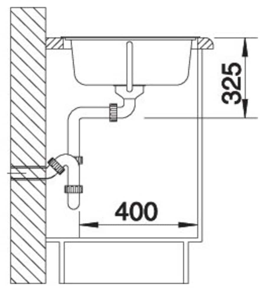 Blanco Edelstahlspüle »TIPO 45 S« 1 Stk. tlg. zum wechselseitigen Einbau geeignet