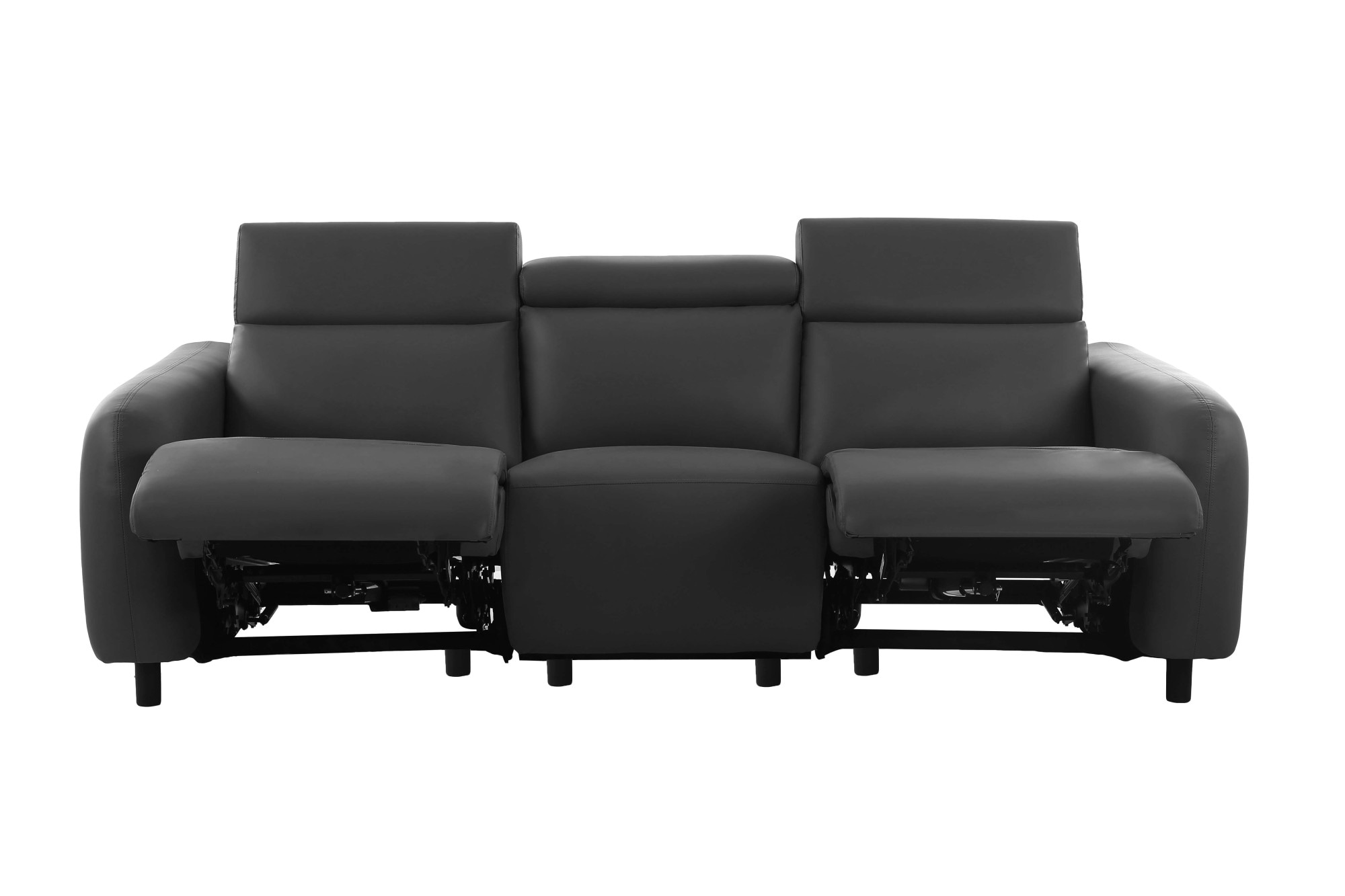 Home affaire 3-Sitzer »SKAANE Kunstleder, Sofa mit manueller-u. elektrischer Relaxfunktion«, Relax-Funktion in 2 Sitzen, Kopfteilverstellung, Federkernpolsterung