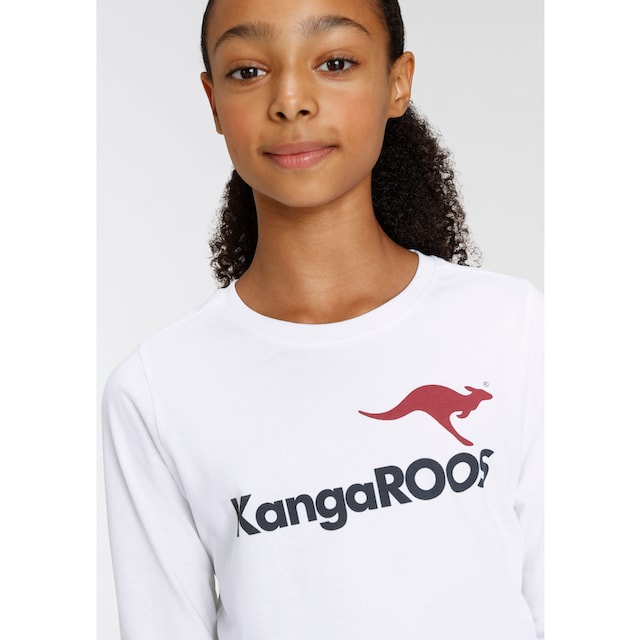 KangaROOS Langarmshirt »Basic Logo« | BAUR