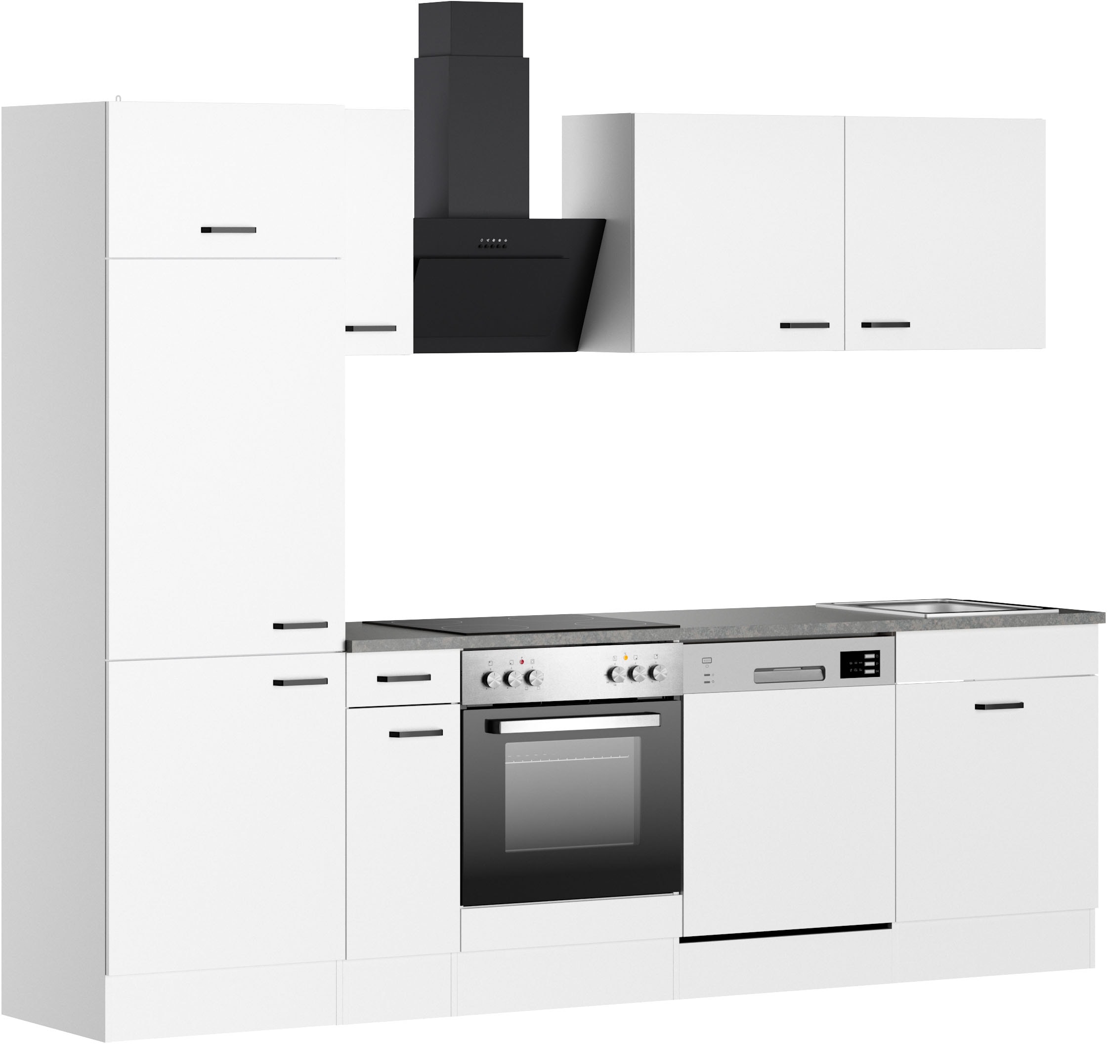 OPTIFIT Küchenzeile "OPTImulti" Breite 270 cm, wahlweise mit E-Geräten
