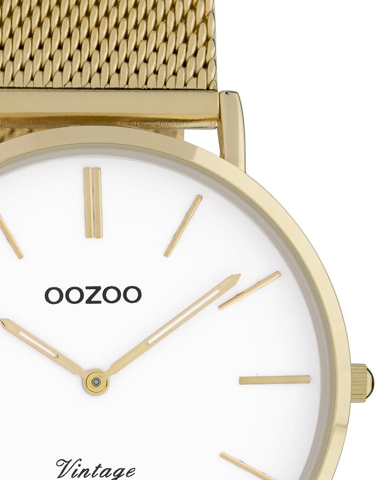 OOZOO Quarzuhr, Armbanduhr, Damenuhr, Edelstahlarmband