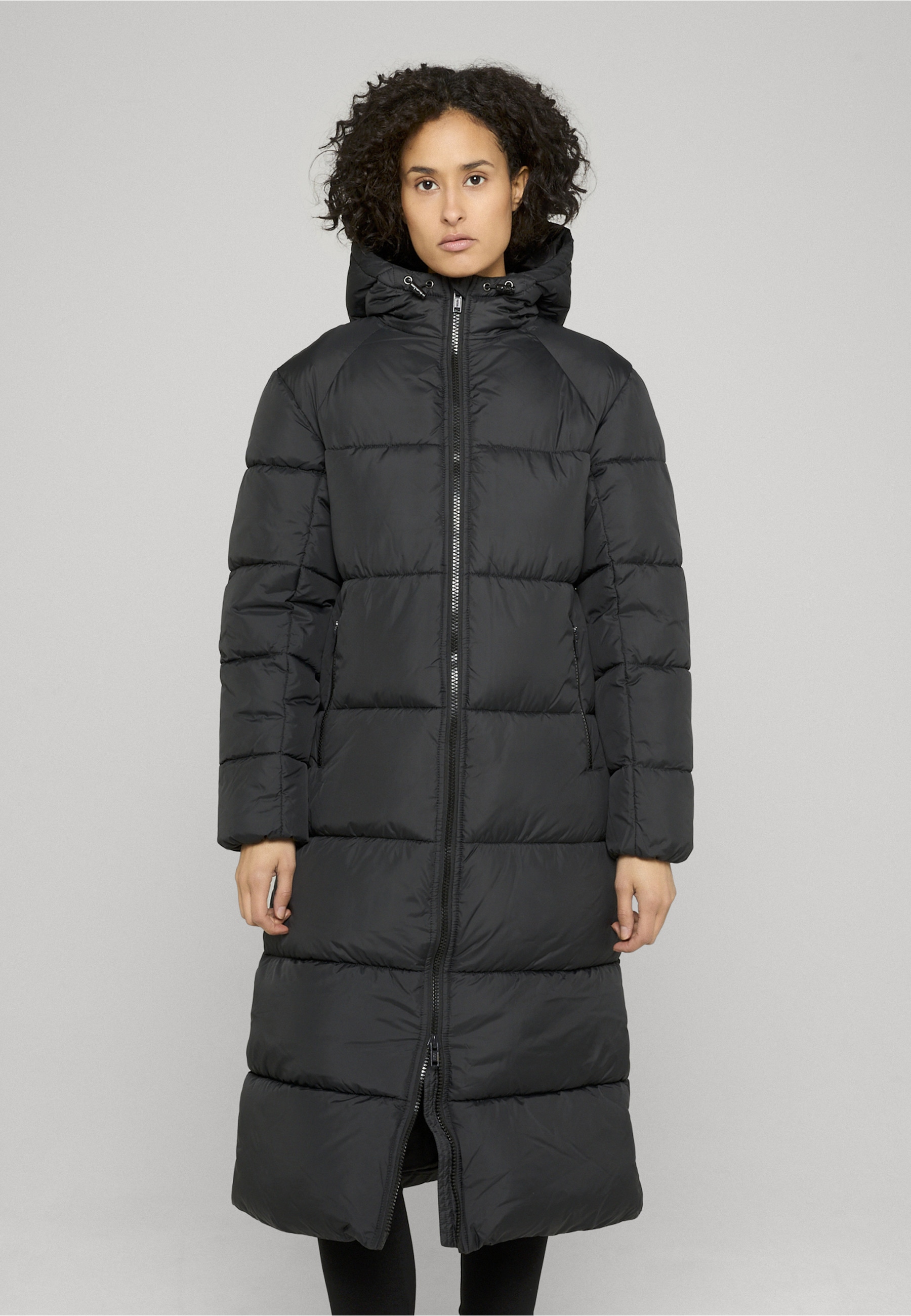 URBAN CLASSICS Winterjacke »Urban Classics Ladies Ultra Long Coat« 1 Stk. tlg. ohne Kapuze