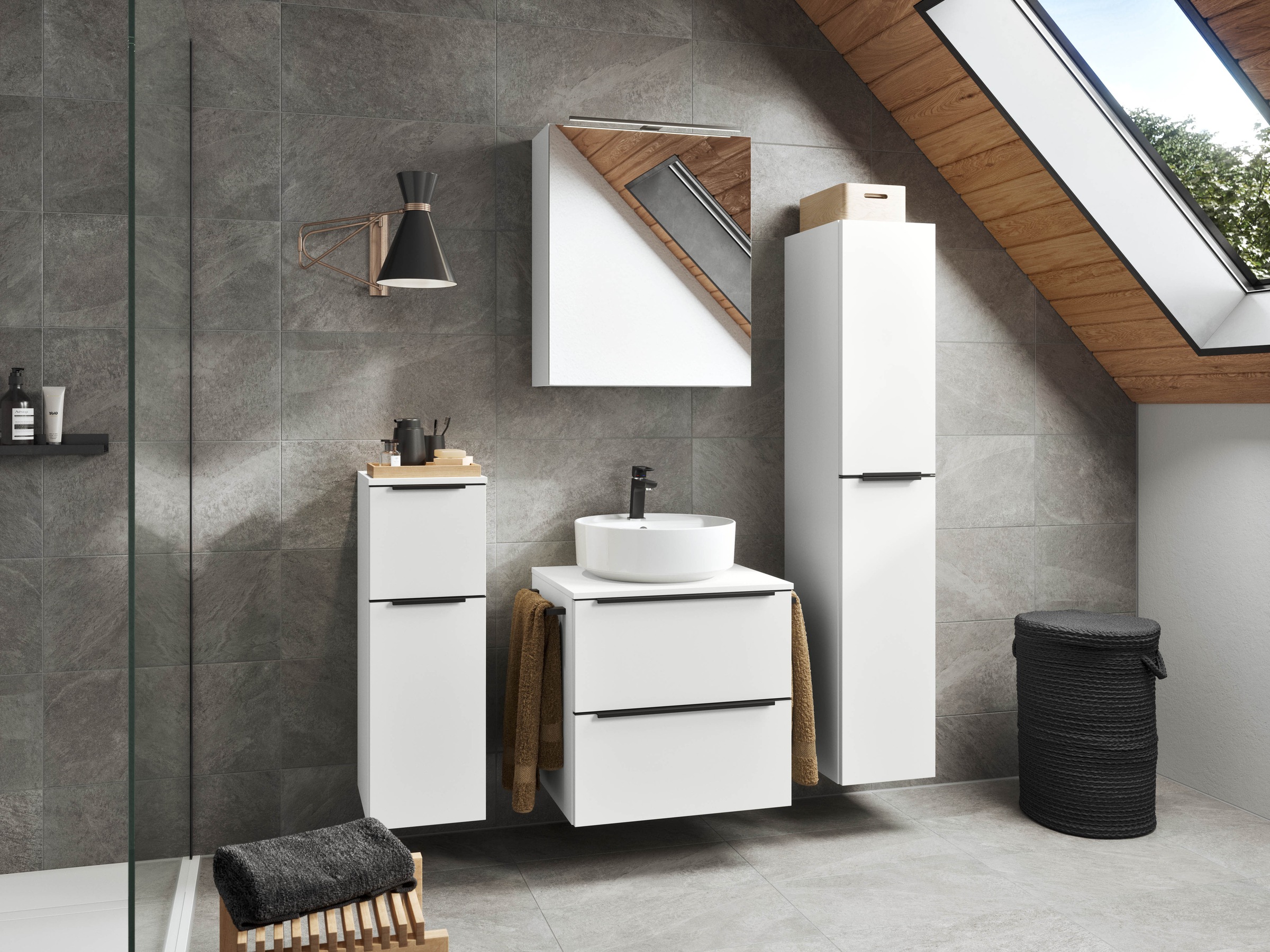 nobilia Badmöbel-Set, (1 St., vormontiert, mit Soft-Close), in vier Breiten günstig online kaufen