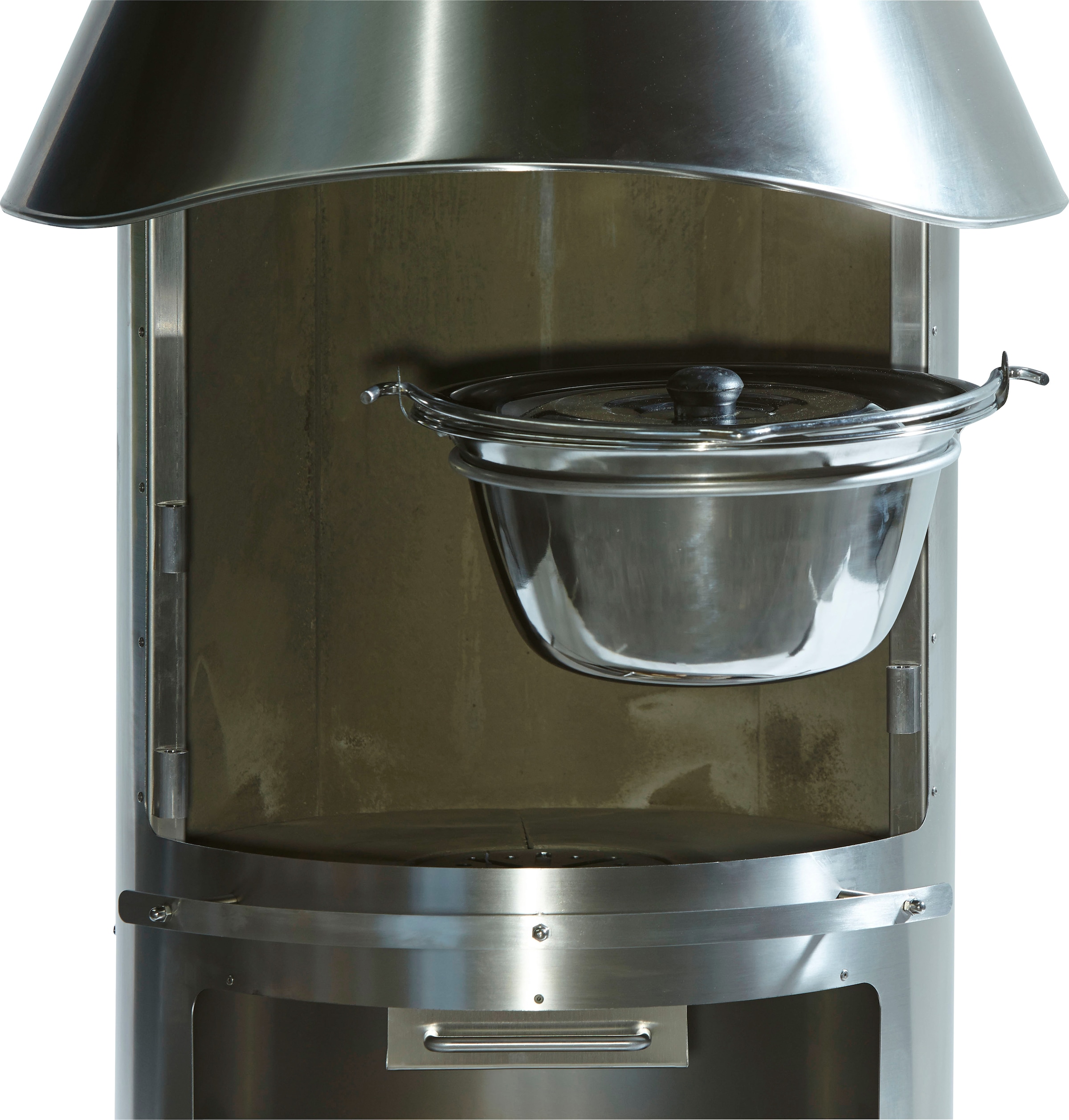 Grilltopf BUSCHBECK, B:35cm H:16cm, grau, Töpfe, für Gartenkamin »Auckland«, ØxH: 35x16 cm
