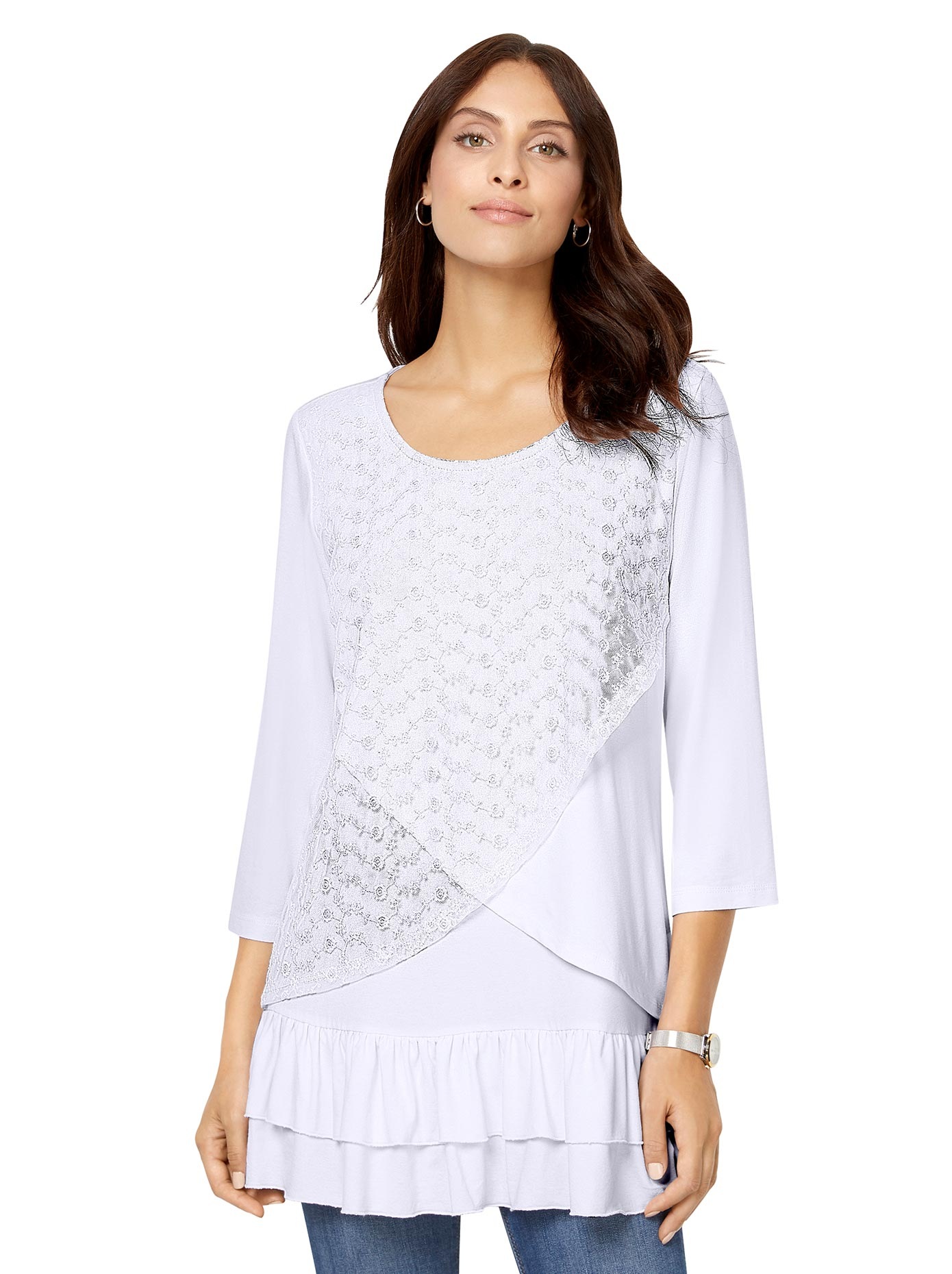 Inspirationen 3/4-Arm-Shirt »Shirt« (1 tlg.)