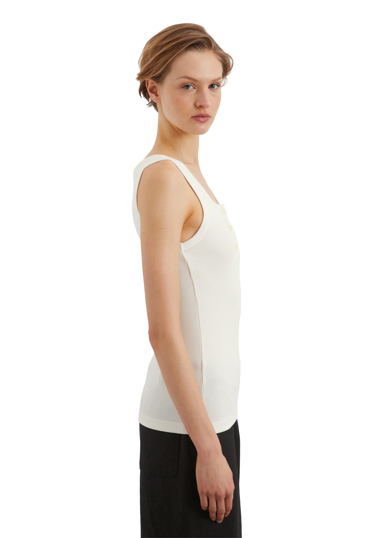 Marc O'Polo T-Shirt »aus elastischem Rippjersey«