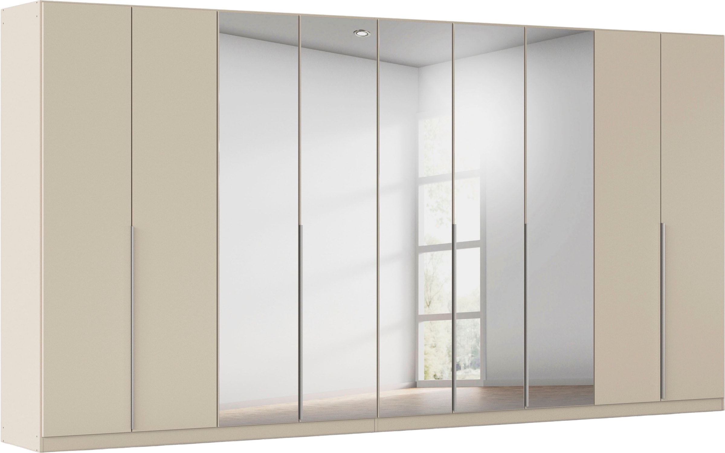 OTTO home Drehtürenschrank "Kleiderschrank Schrank Garderobe AGORDO mit Dekor- oder Hochglanzfront" in zwei Griff-Farben, Breiten 91-405 cm, durchdachte Innenausstattung, in 8 Breiten und 2 Höhen MADE IN GERMANY