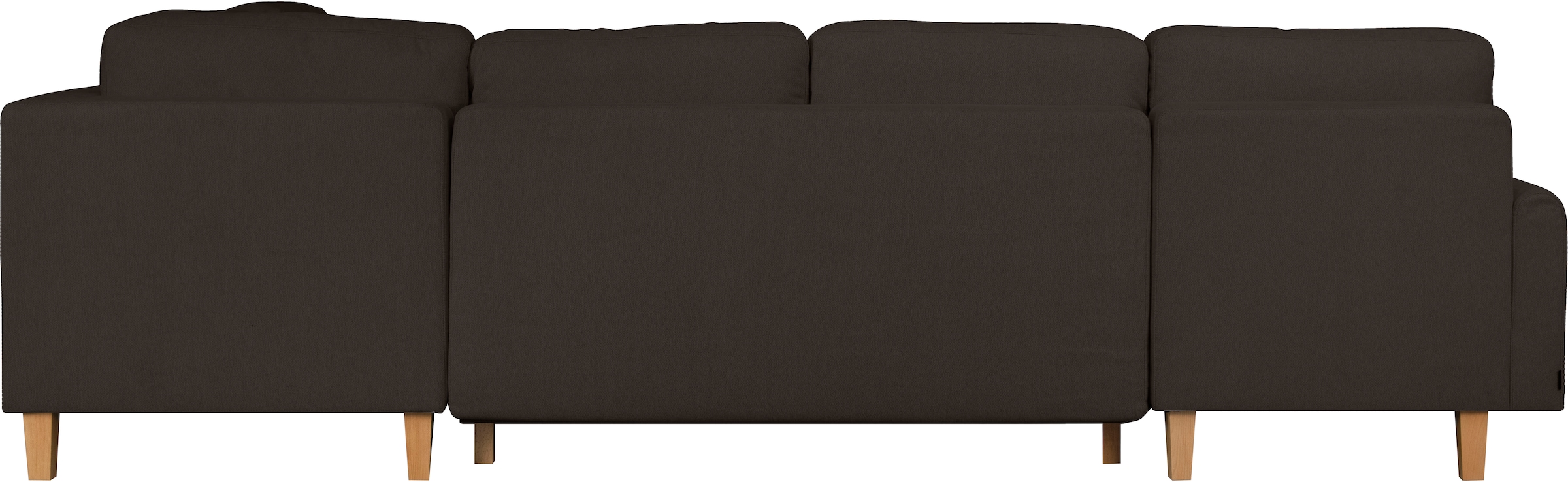 Home affaire Wohnlandschaft »TRIPLO U-Form wahlweise mit Schlaffunktion, B/T/H: 310/192/90 cm«, Schlafsofa, auch mit Bettkasten, Steppung im Rückenkissen