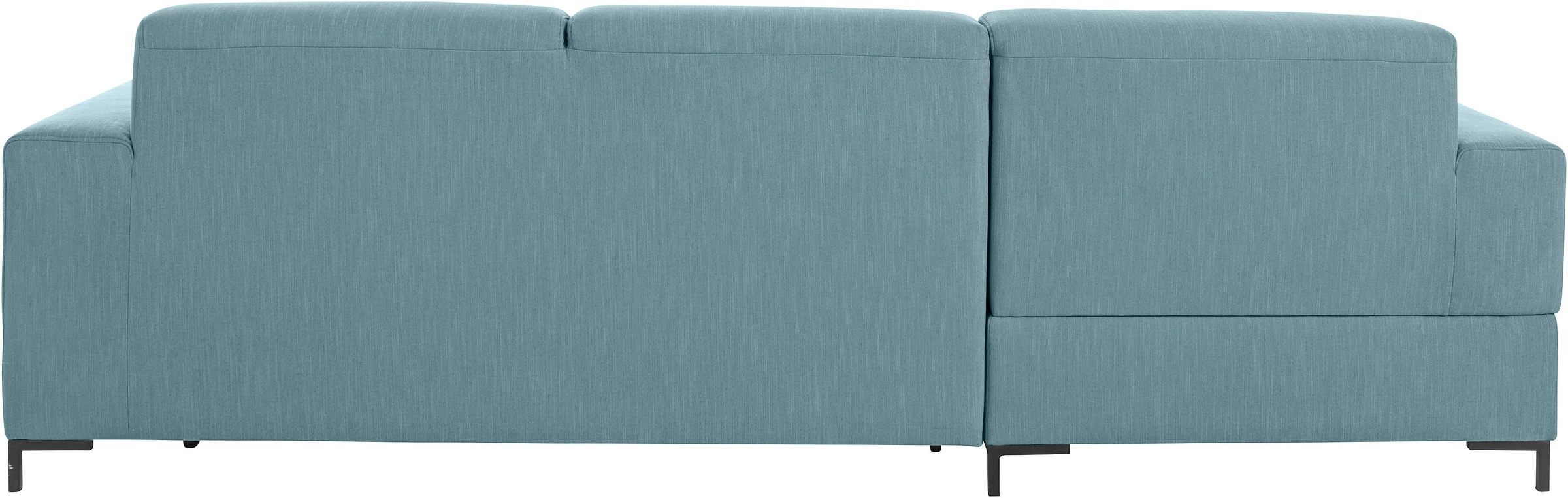 OTTO products Ecksofa »Grazzo, zeitlos und elegant, mit moderner Sitzheftung, L-Form«, hochwertige Stoffe aus recyceltem Material, Steppung im Sitzbereich