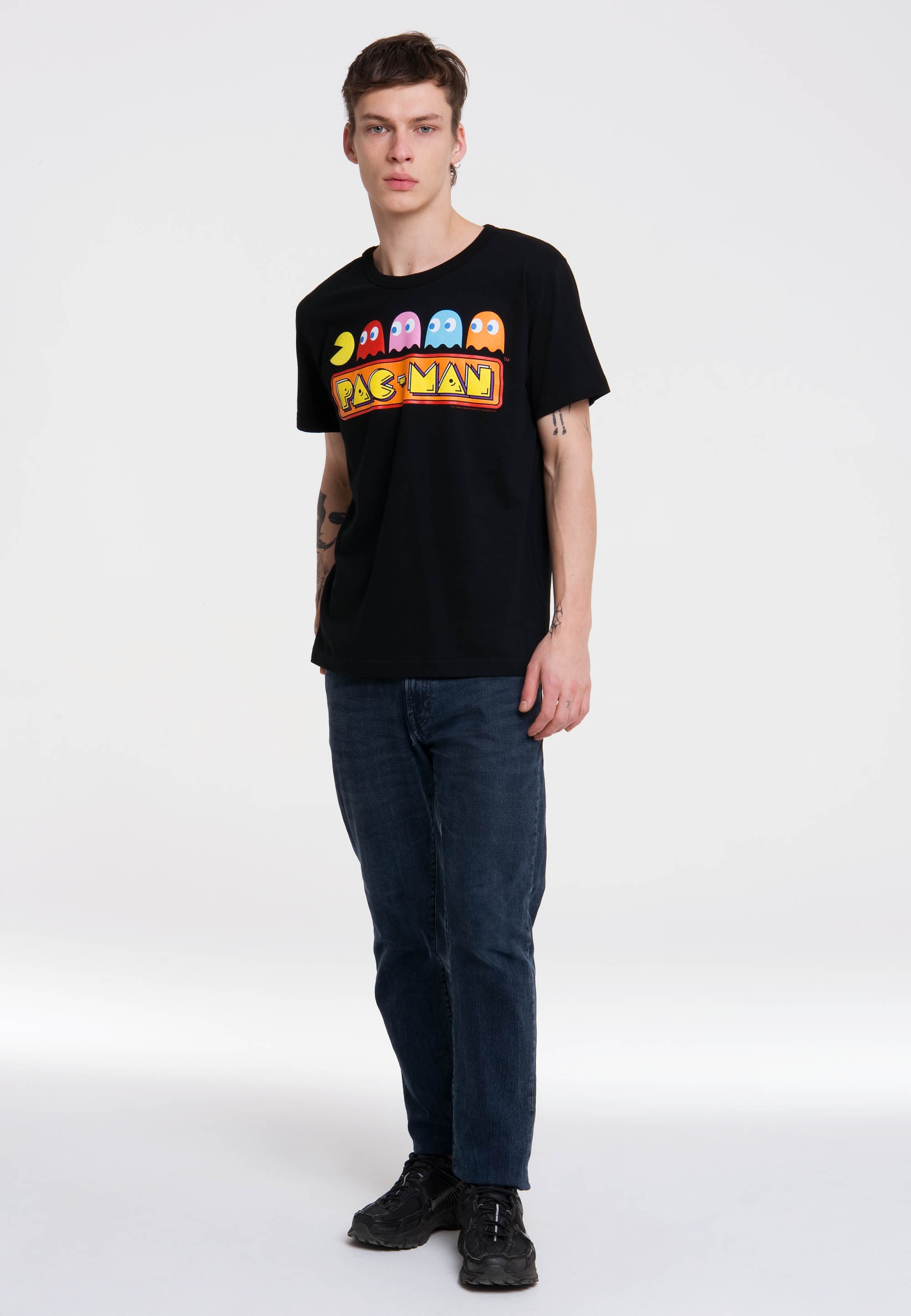 LOGOSHIRT T-Shirt "Pac-Man - Chase", mit Pac-Man-Print günstig online kaufen