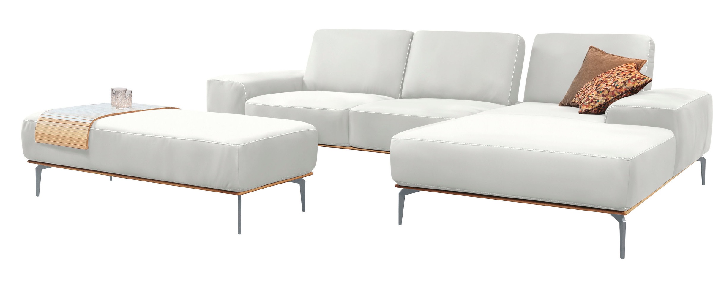 W.SCHILLIG Ecksofa "run, Designsofa mit tollem Sitzkomfort, bequem, L-Form" günstig online kaufen