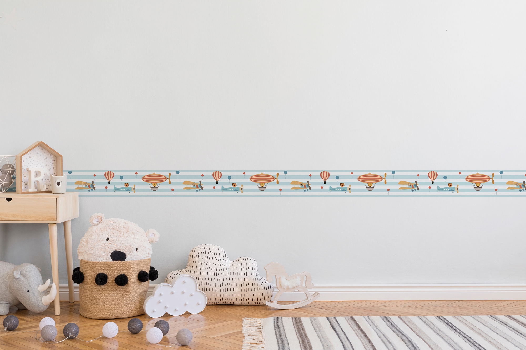 A.S. Création Bordüre »Flying Party«, Motiv-abstrakt-naturalistisch, Tapete Kinder Borte Wohnzimmer Schlafzimmer Küche Design Kinderzimmer