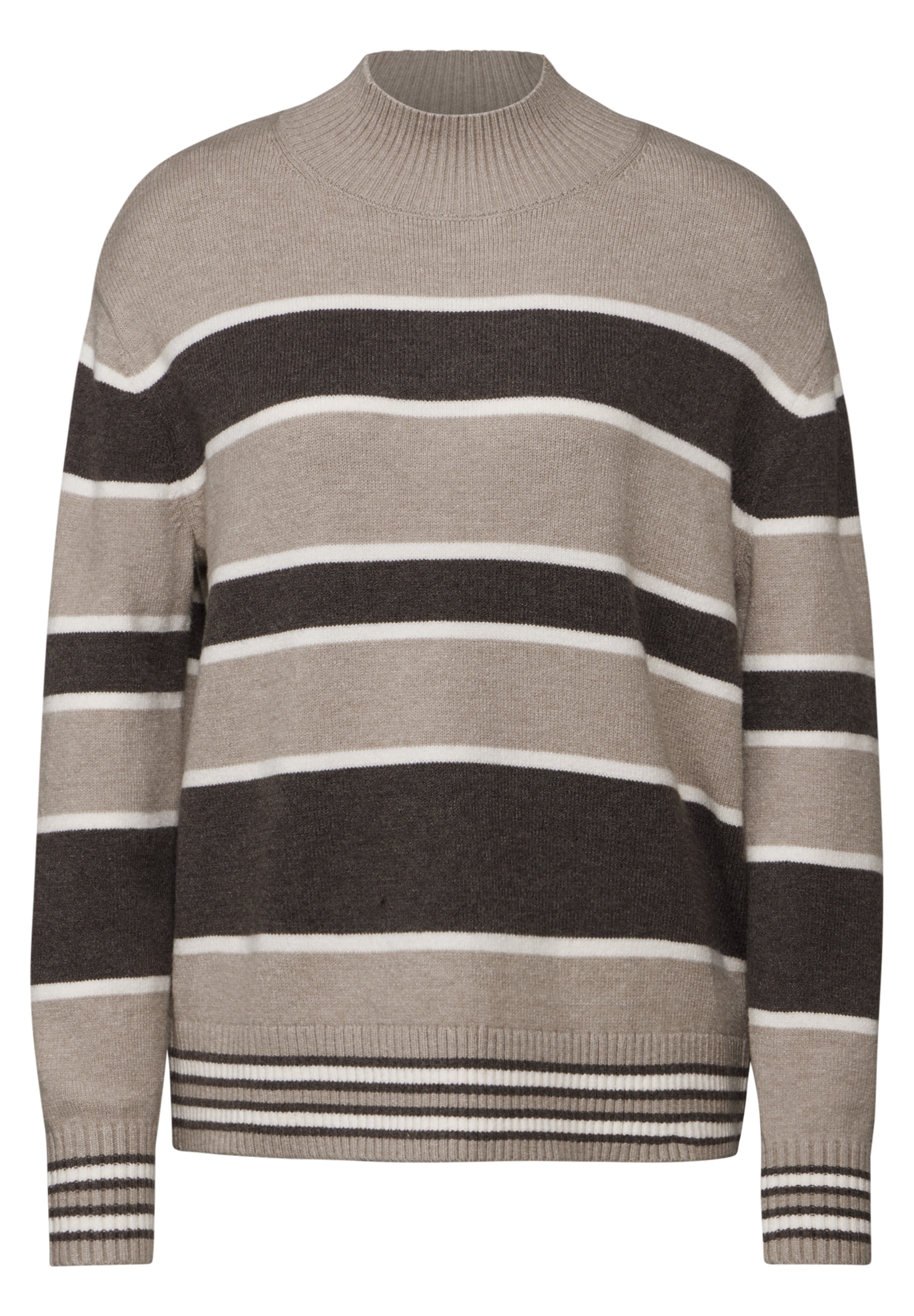 STREET ONE Strickpullover, mit Stehkragen