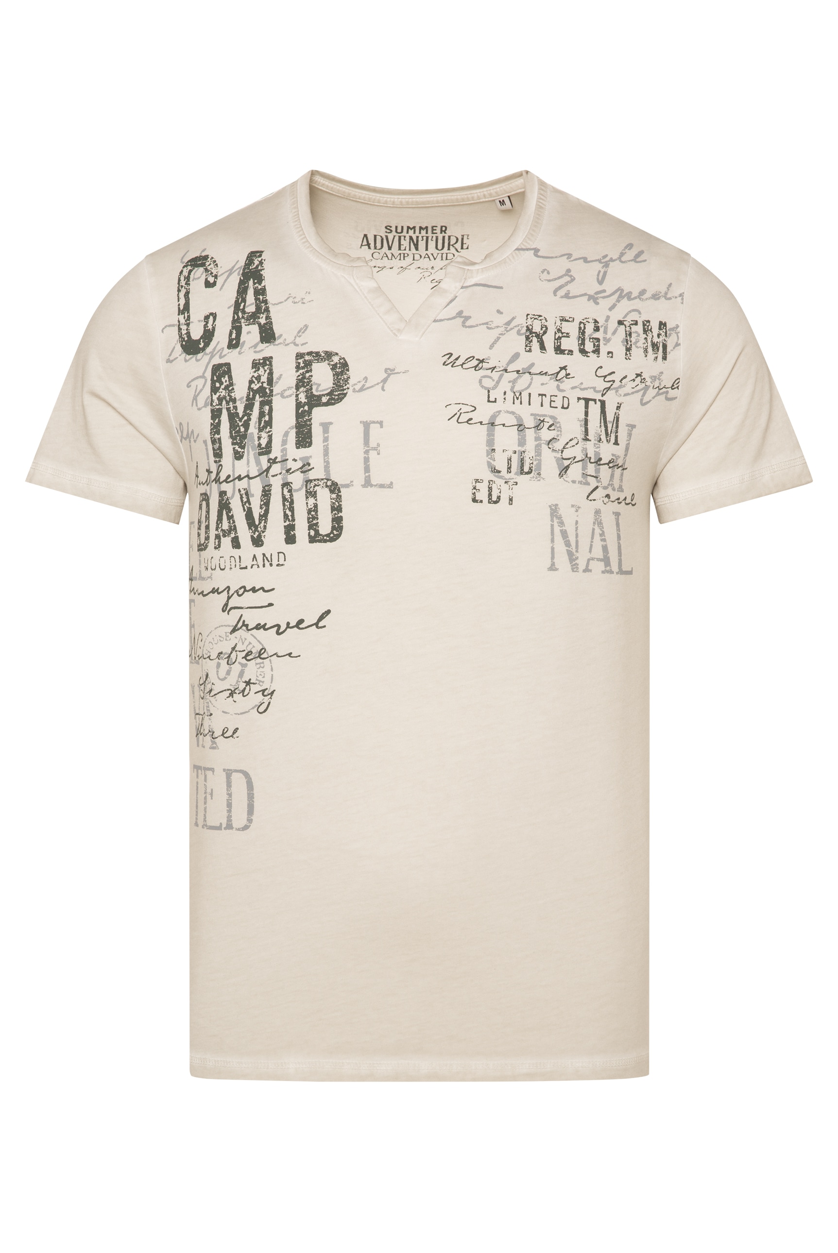 CAMP DAVID Rundhalsshirt, aus Baumwolle