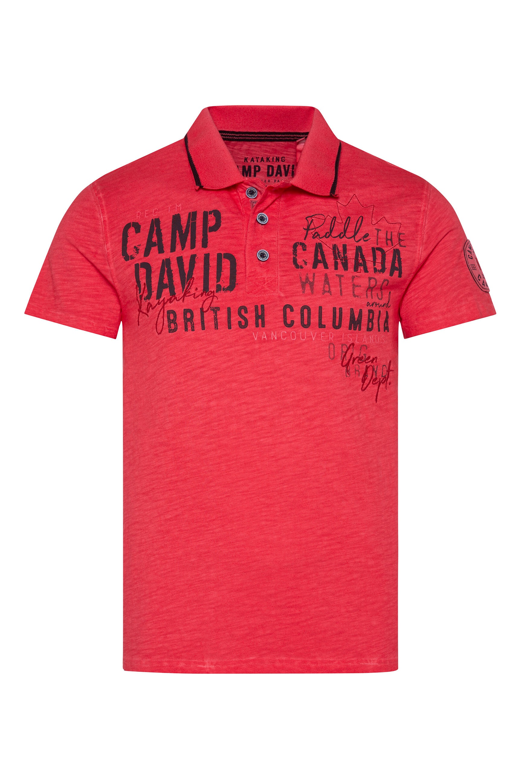 CAMP DAVID Poloshirt, aus Baumwolle