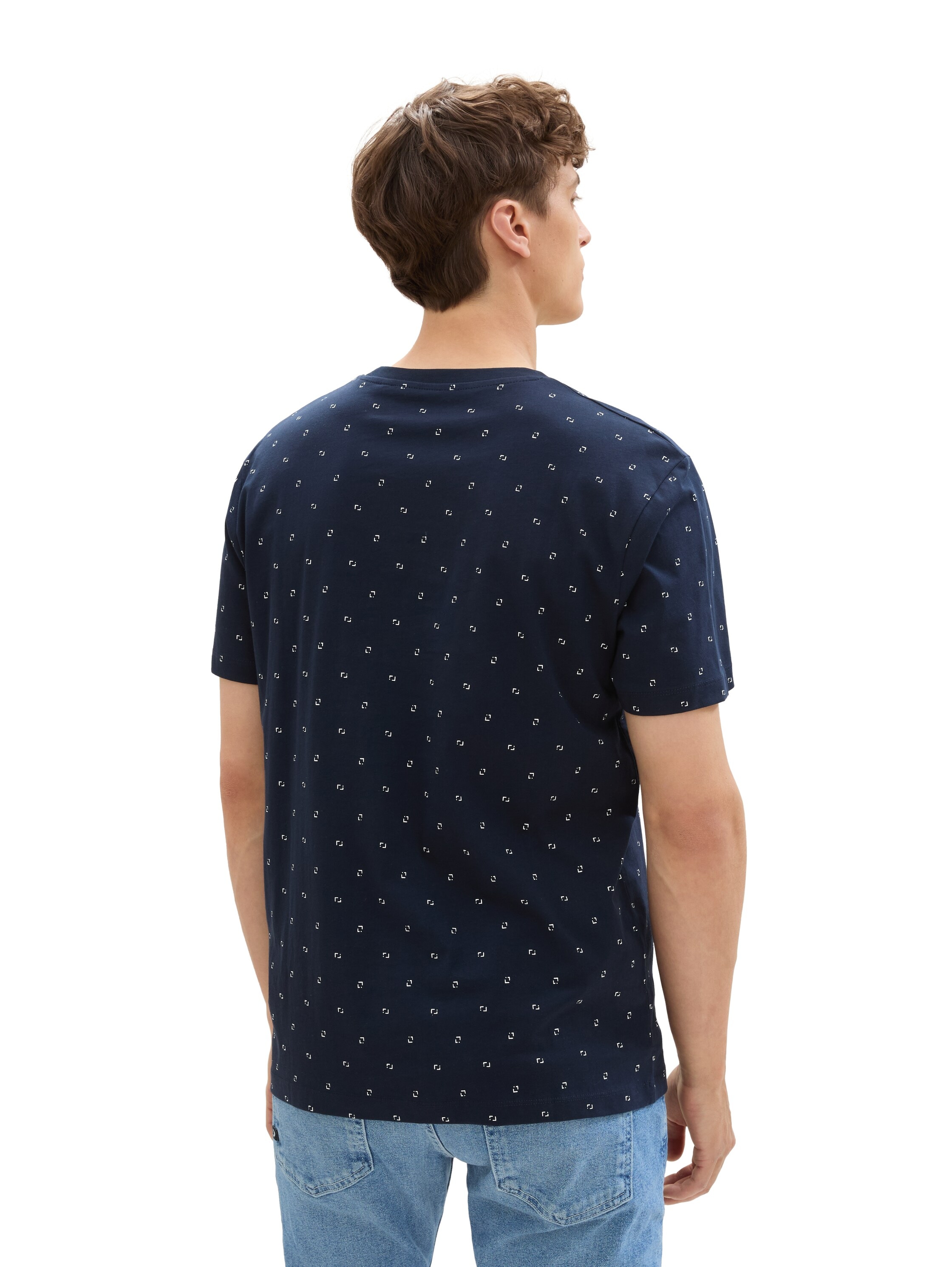 TOM TAILOR Denim Rundhalsshirt, mit Minimal-Print günstig online kaufen