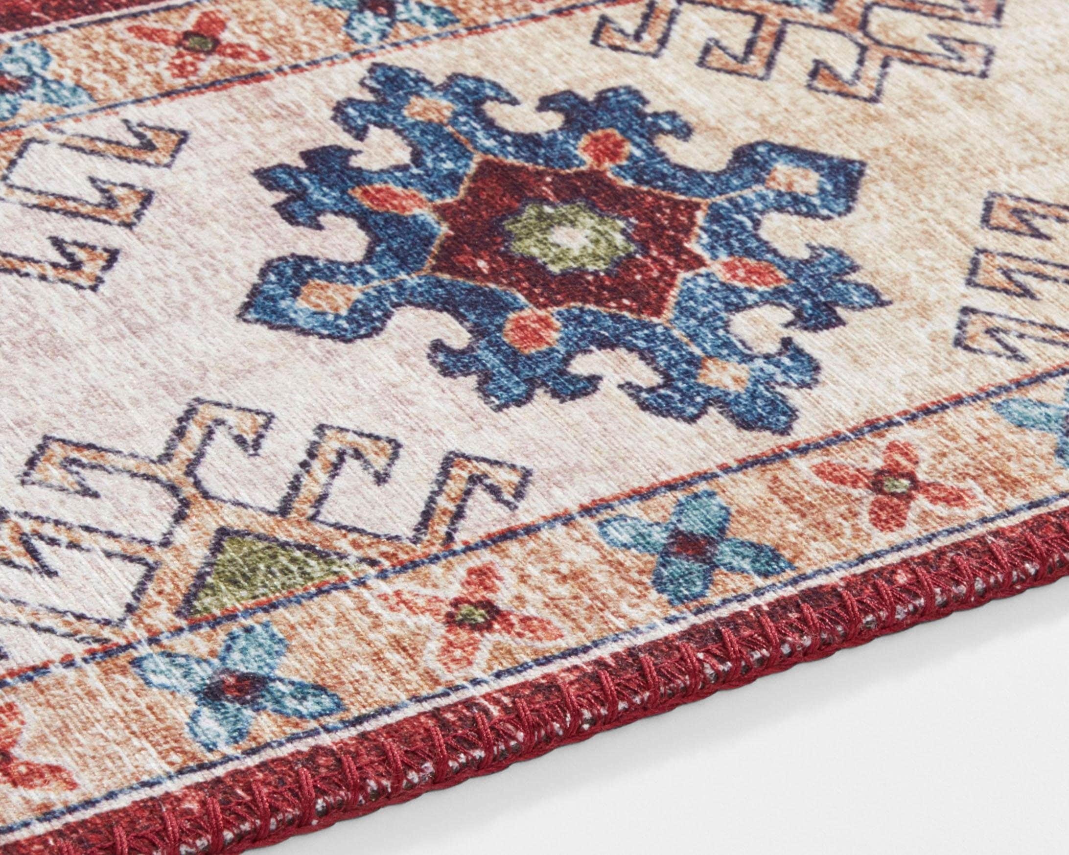 NOURISTAN Teppich »Gratia«, rechteckig, Orientalisch, Vintage, Flachgewebe Teppich,Wohnzimmer, Schlafzimmer