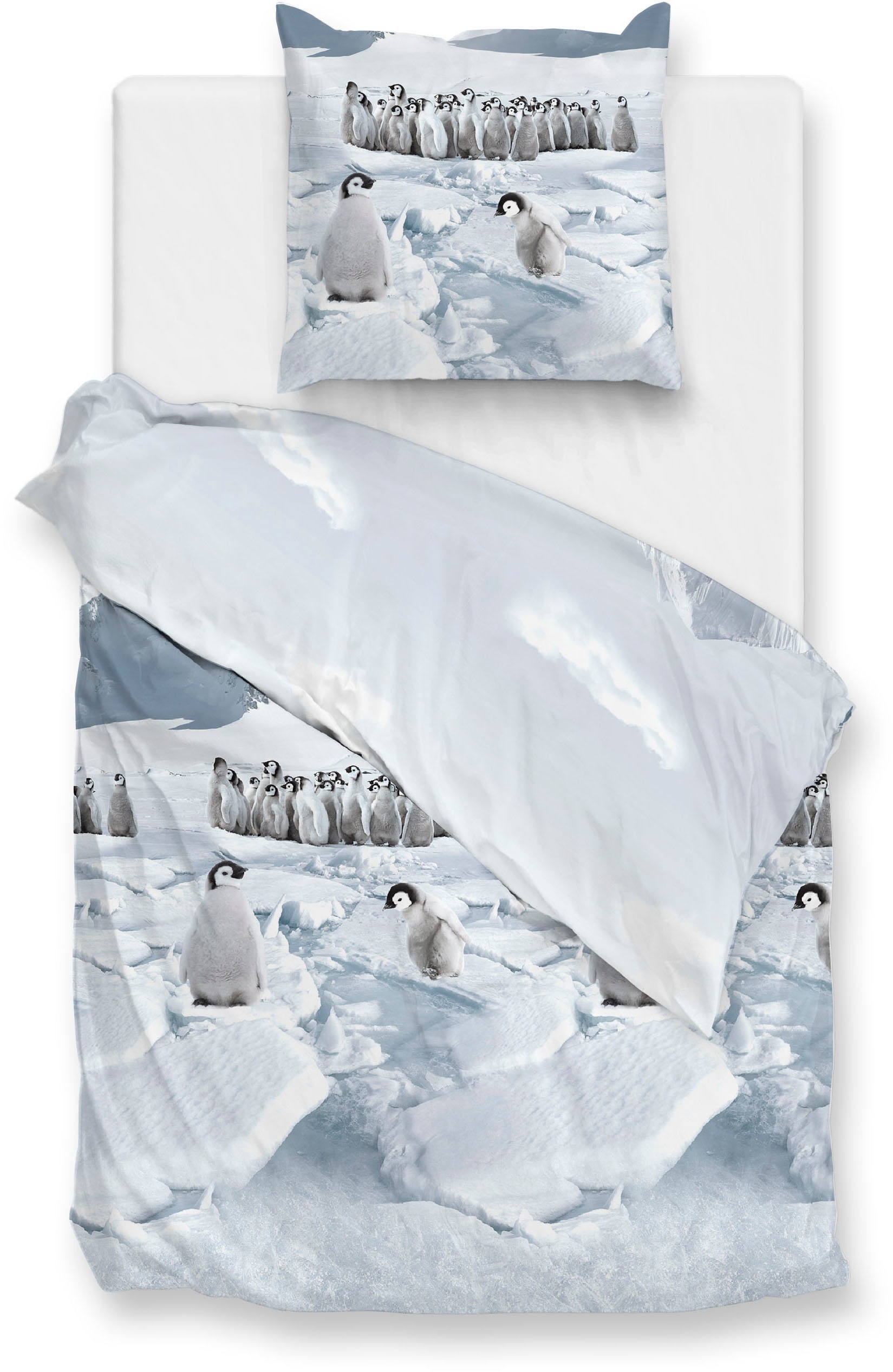 ZO HOME Bettwäsche »Pinguini«, Bettwäsche aus 100% Baumwolle, hochwertige Flanell