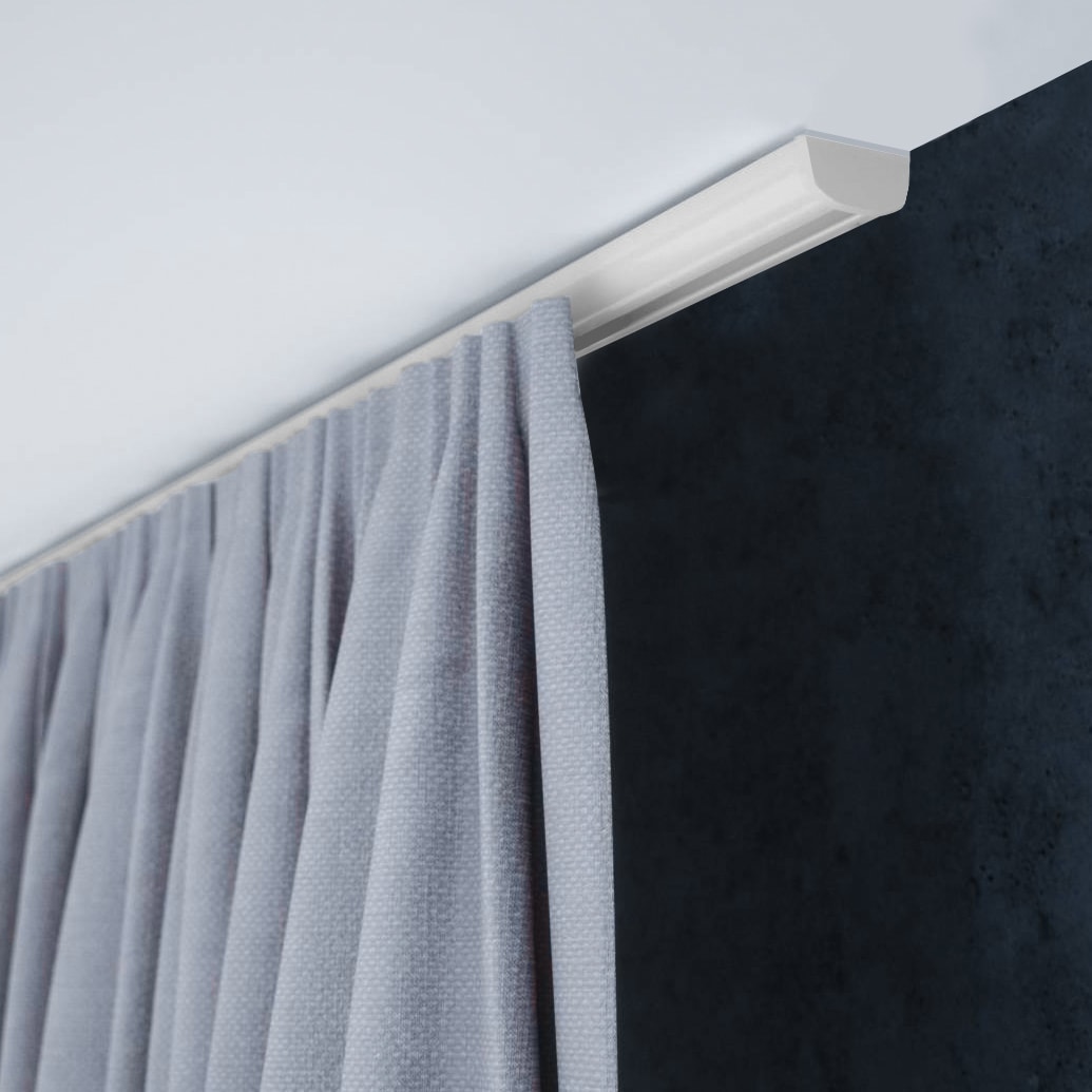 SN DECO GROUP Gardinenschiene "Objektschiene SC" 1 läufig-läufig Fixmaß erhältlich in versch. Längen und Farben, Innenlauf, Vorlangschiene