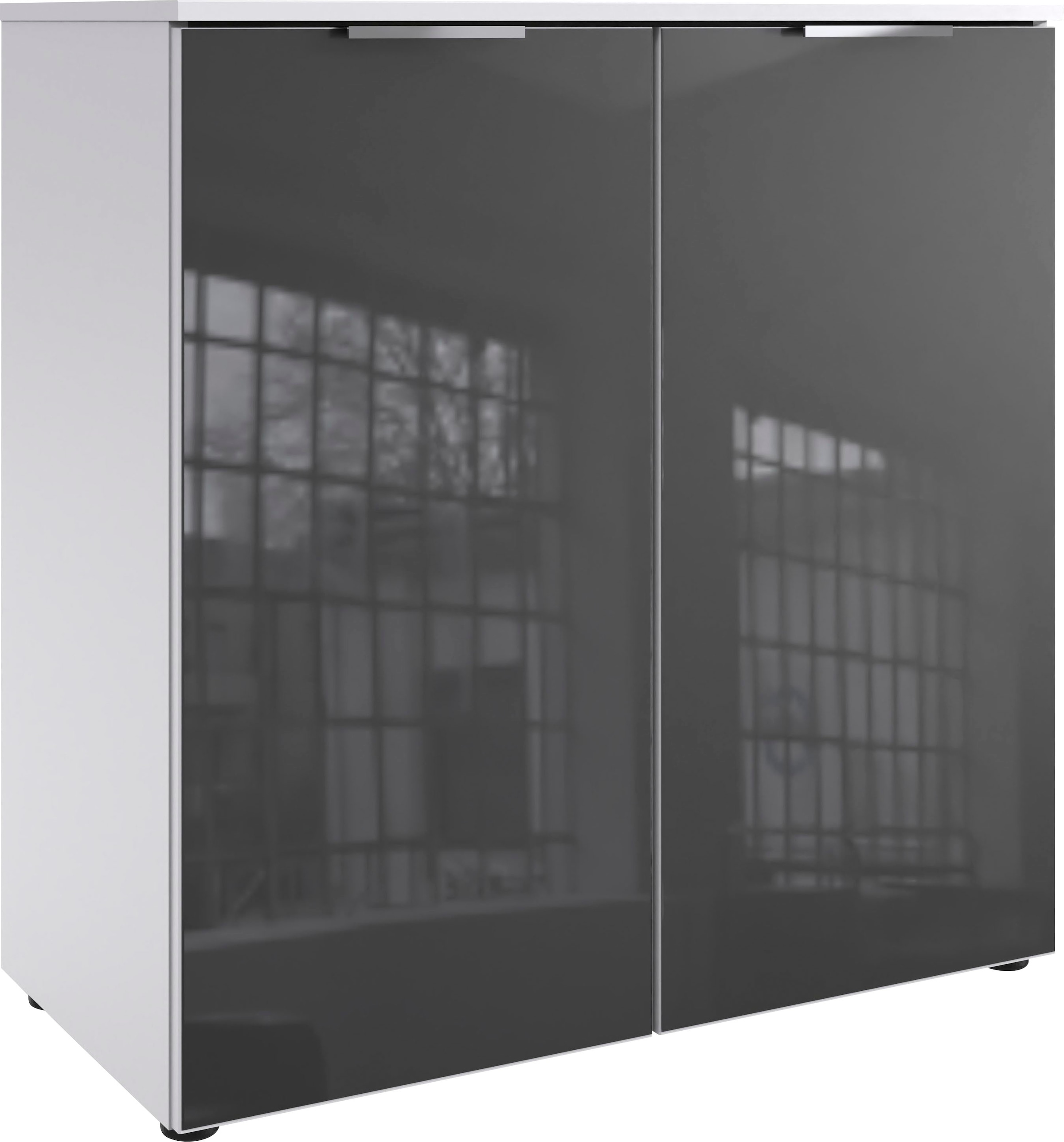 Wimex "Level36 C by fresh to go" mit Glaselementen auf der Front, soft-close Funktion, 81cm breit