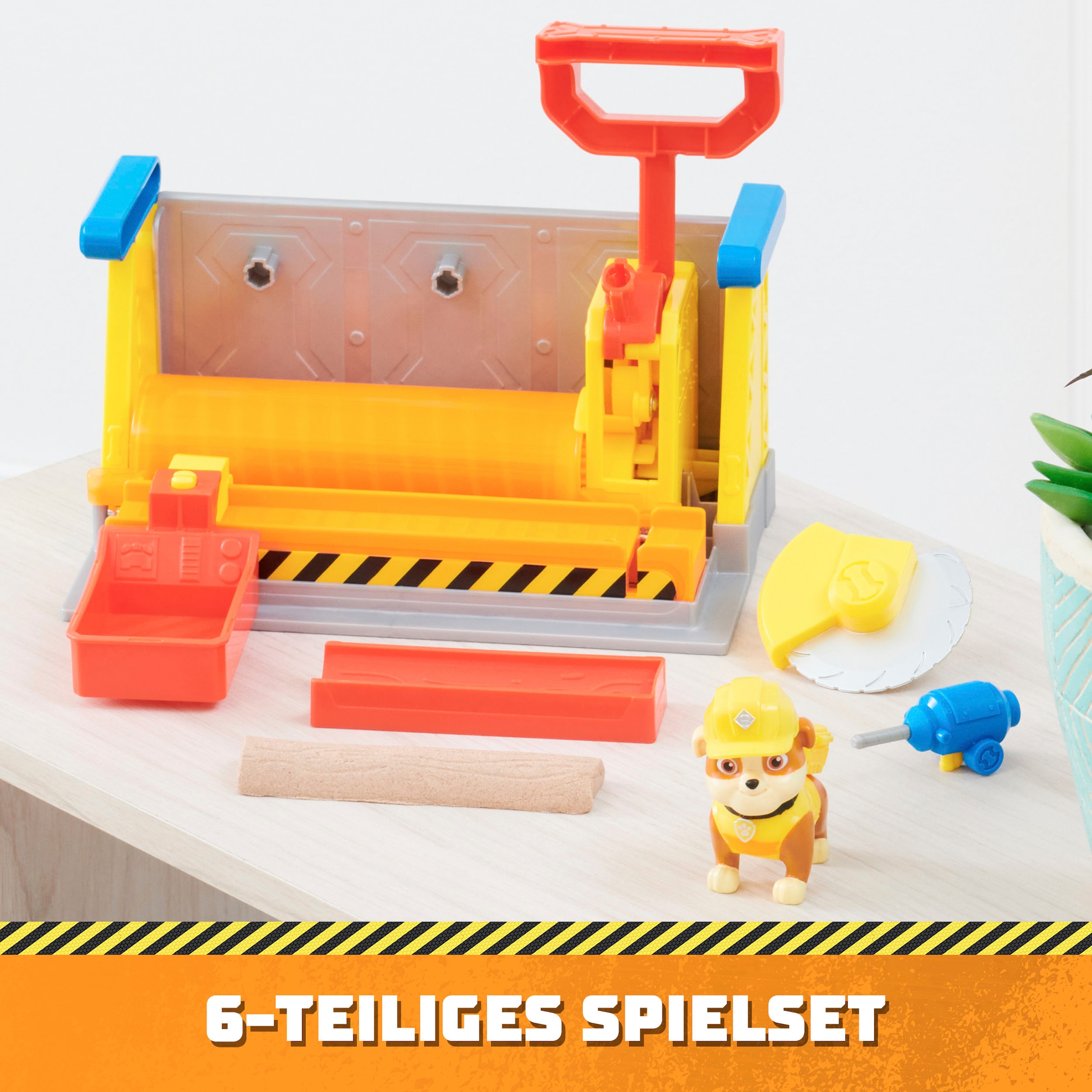 Spin Master Spielwelt »Rubble & Crew - Workshop Playset«, inkl. Kinetic Build-It Sand