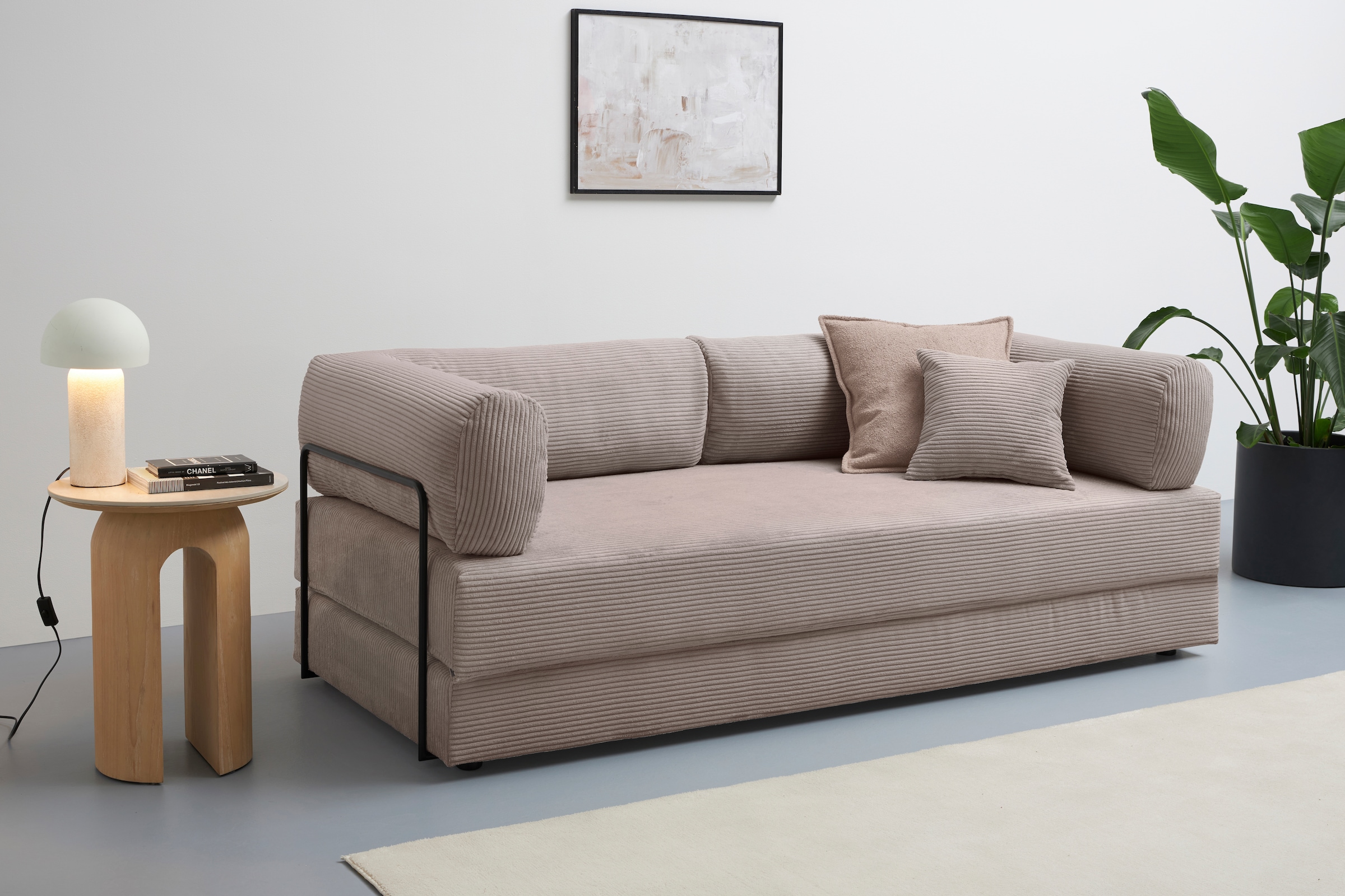 homsy by Ana Johnson Schlafsofa "Folda, Breite 206 cm, Liegefläche 181x198 günstig online kaufen