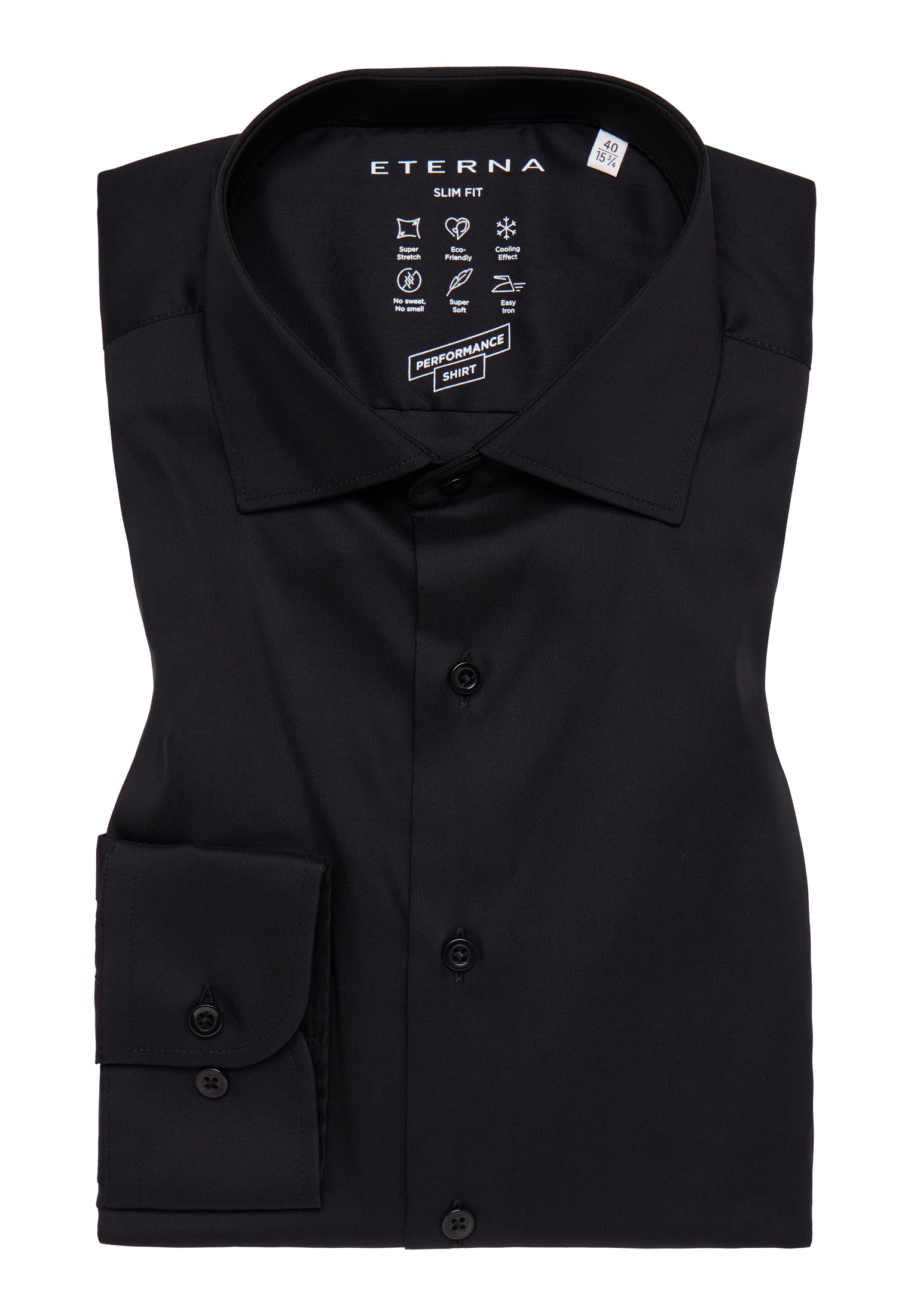 Eterna Langarmhemd »SLIM FIT«, EASY IRON (bügelleicht)