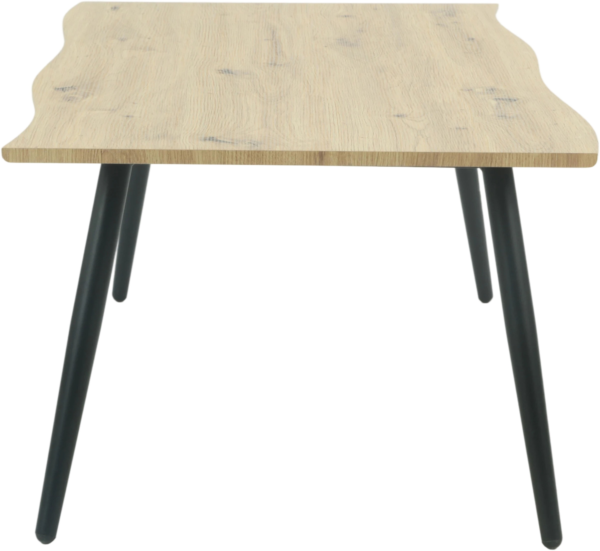 Thumbnail - HELA Couchtisch "ZAGREB" 1 Stk. tlg. Baumkantenoptik,Vierfuß,Rundrohr,fest,110 x 60 cm