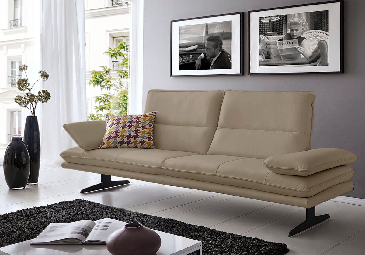 W.SCHILLIG 2,5-Sitzer "broadway, Designsofa mit tollem Sitzkomfort" Sitztiefenverstellung, Kopfteil- & Seitenteilverstellung, Breite 236cm