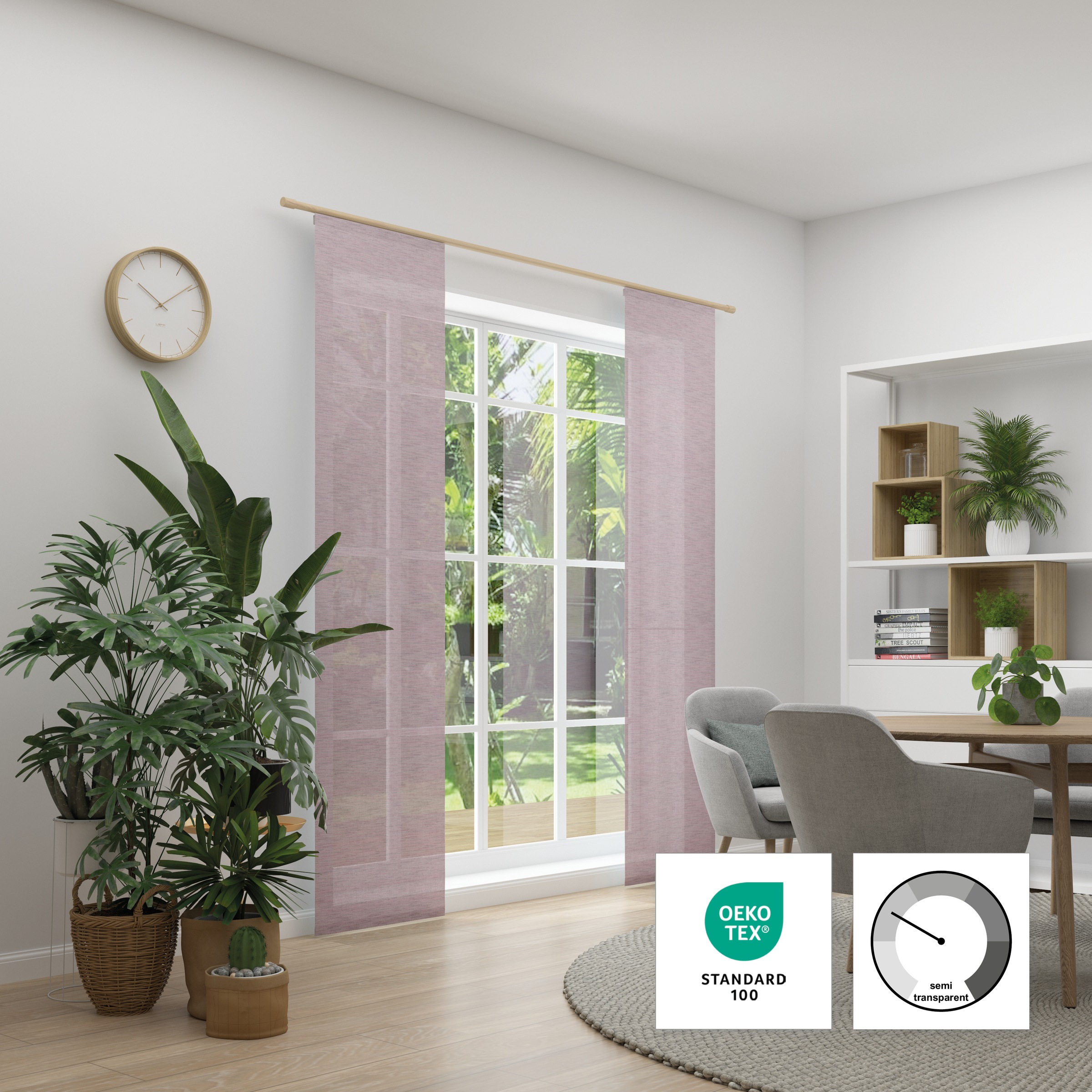 Neutex for you Schiebegardine "Biella" Paneelwagen 1 Stk. tlg. HxB: 245x60 günstig online kaufen