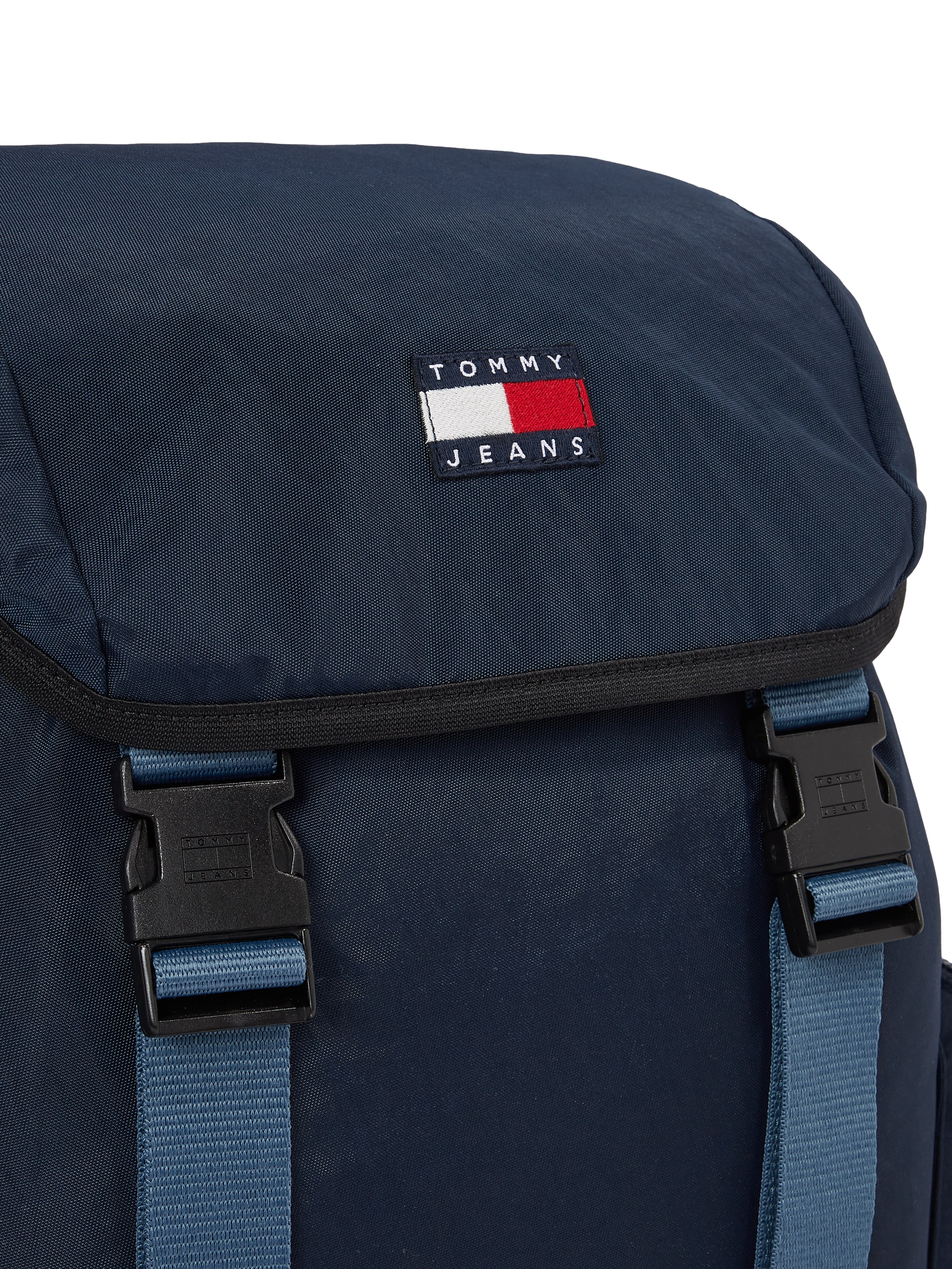 Tommy Jeans Freizeitrucksack »TJM DAILY ELEVATED FLAP BACKPACK«, Men Travelbag, Outdoor-Rucksack, Reiserucksack mit Klickverschluss