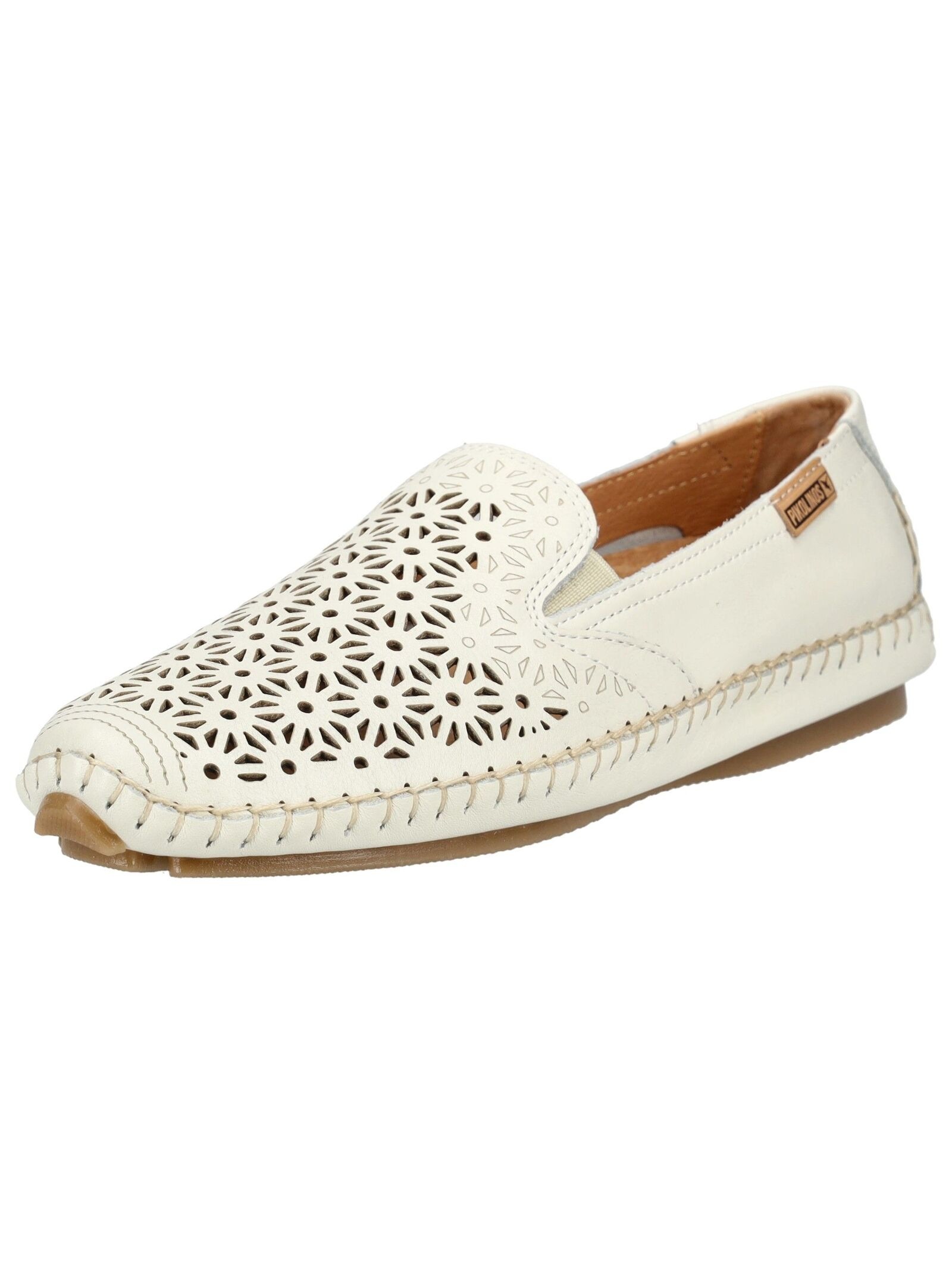 PIKOLINOS Damen Slipper "PIKOLINOS Slipper Leder", Gr. 38weiß, Leder, Schuhe