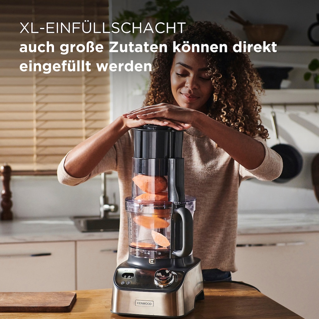 KENWOOD Kompakt-Küchenmaschine »FDM72.990SS Multipro XL Weigh+«, 3 l Arbeitsbehälter