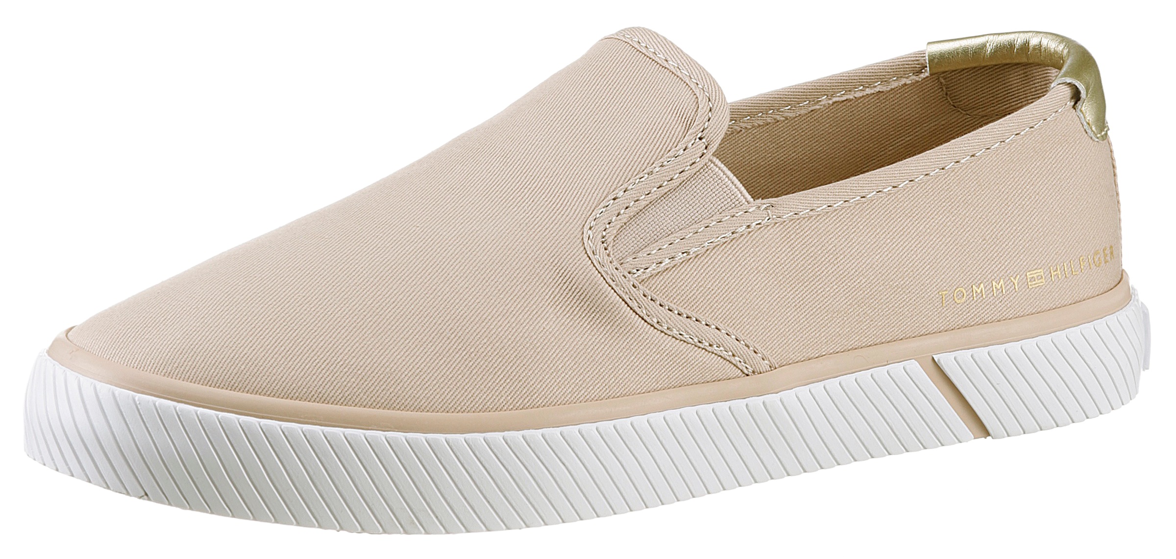 Tommy Hilfiger Slipper »ESSENTIAL SLIP-ON SNEAKER« mit Stretcheinsätzen