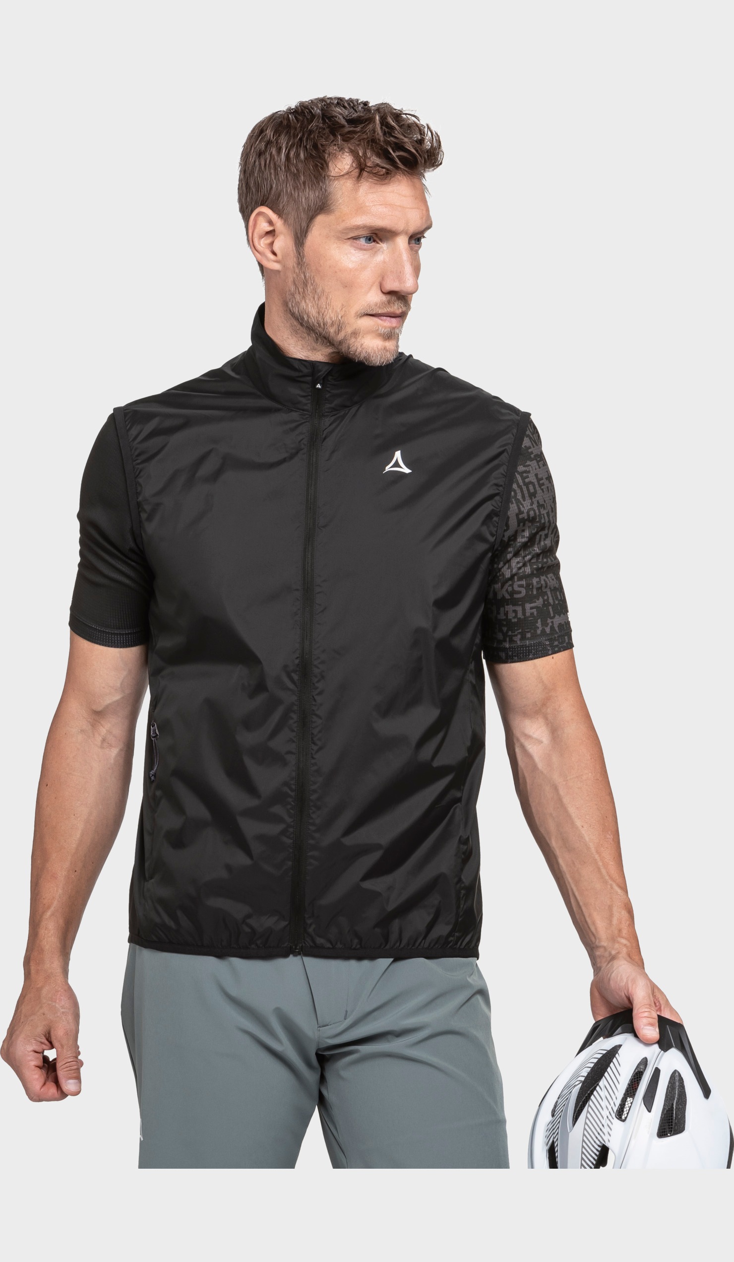 Funktionsweste SCHÖFFEL "Vest Style Cannobio MNS", Herren, Gr. 48, schwarz (9990, schwarz), Oberstoff: 100% Nylon; (Coating: Polyurethan), ohne Ausschnitt, Westen Funktionsweste 2