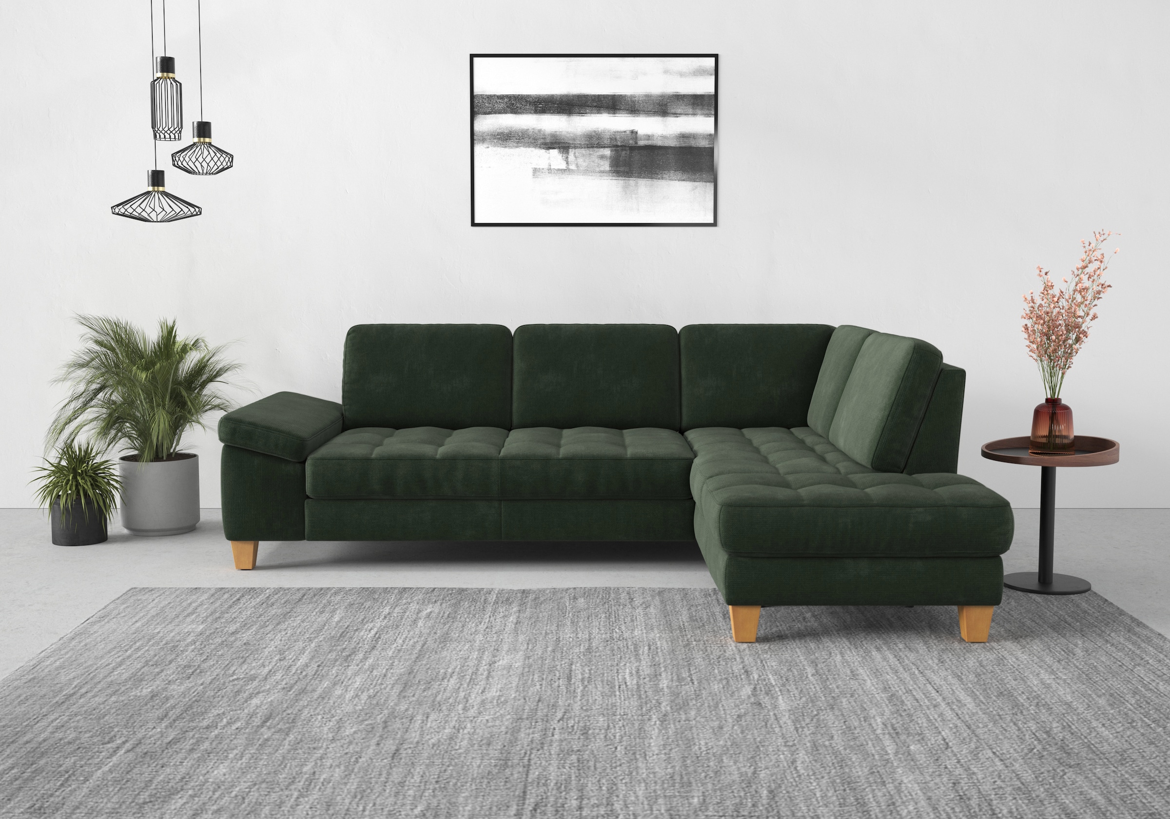 sit&more Ecksofa "Westham L-Form" mit Ottomane, mit oder ohne Schlaffunktion, Bettkasten, Verstellung