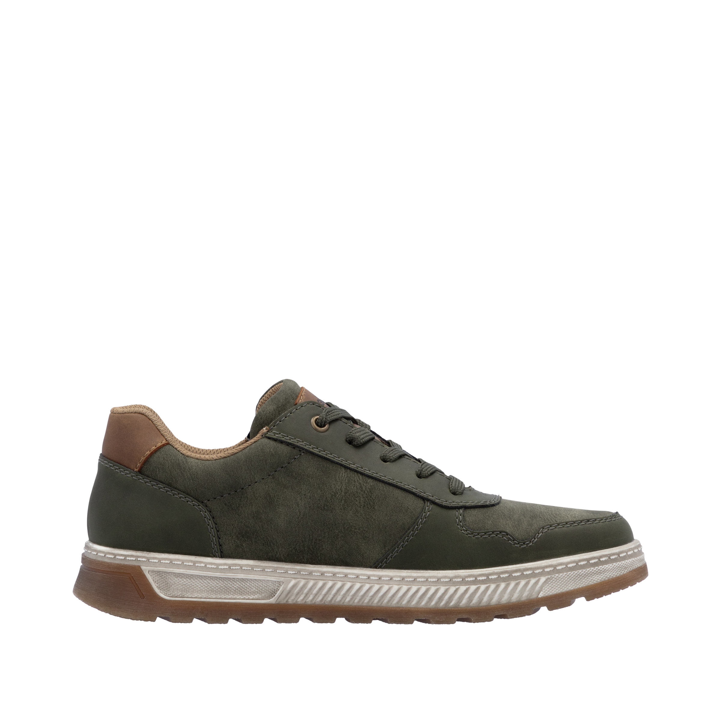 Rieker Sneaker, Freizeitschuh, Halbschuh, Schnürschuh mit Kontrastbesatz