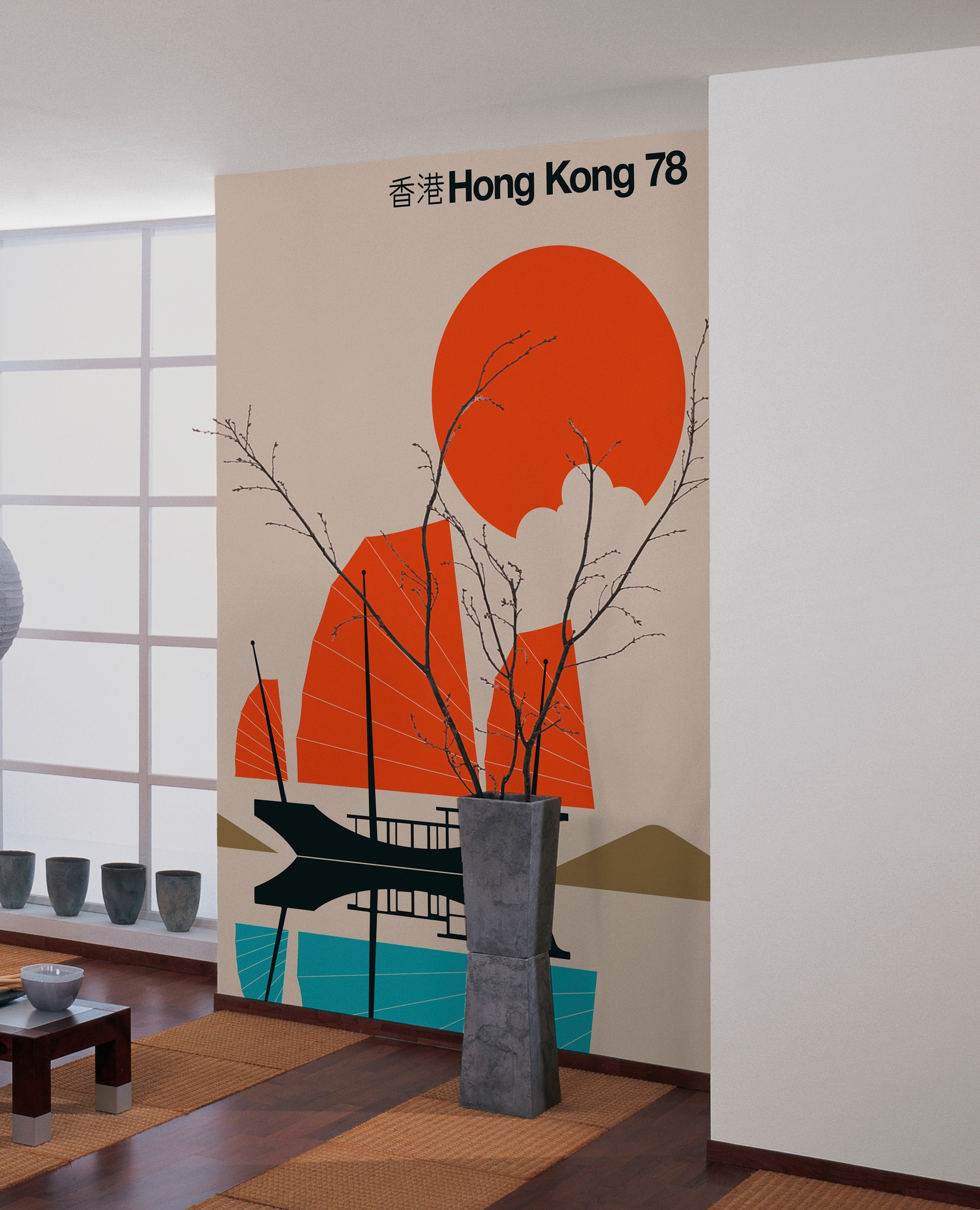 living walls Fototapete »ARTist Hong Kong 78«, Vlies, Wand, Schräge