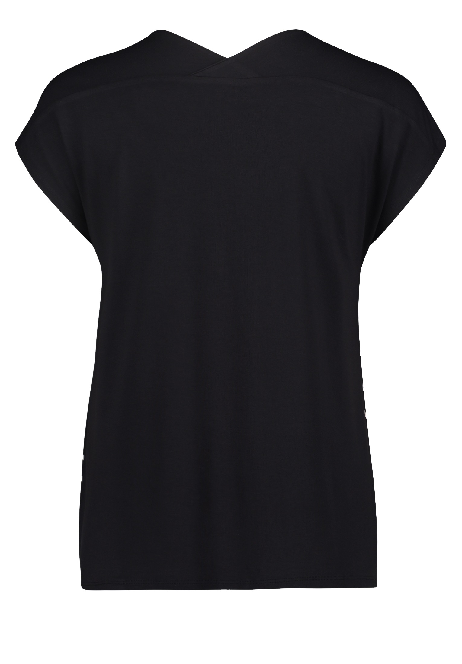 Betty&Co Kurzarmshirt »Betty & Co Blusenshirt mit Webbesatz«, (1 tlg.), Druck