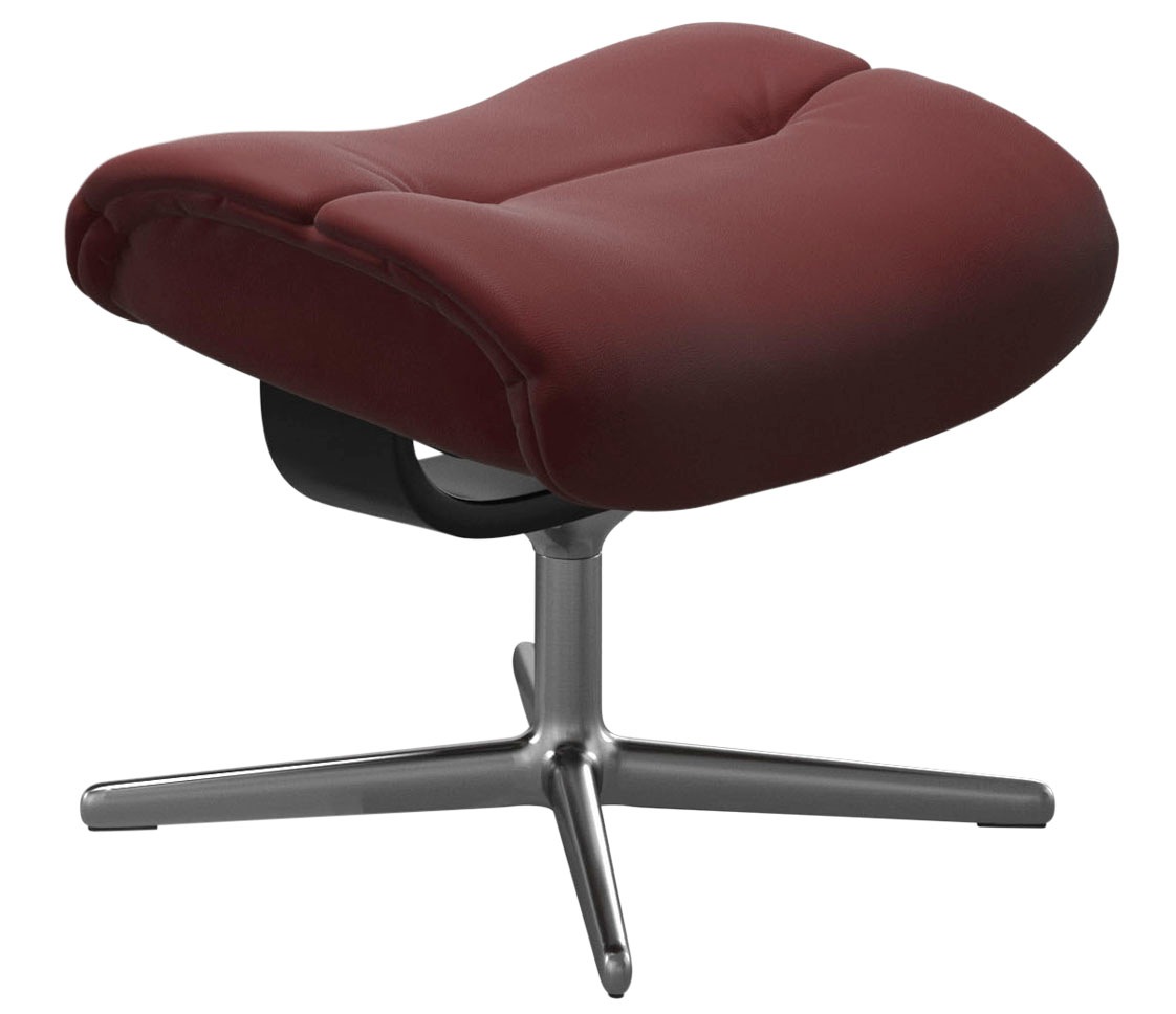 Thumbnail - Stressless Fußhocker "Sunrise", mit Cross Base, Größe S, M & L, Holzakzent Schwarz