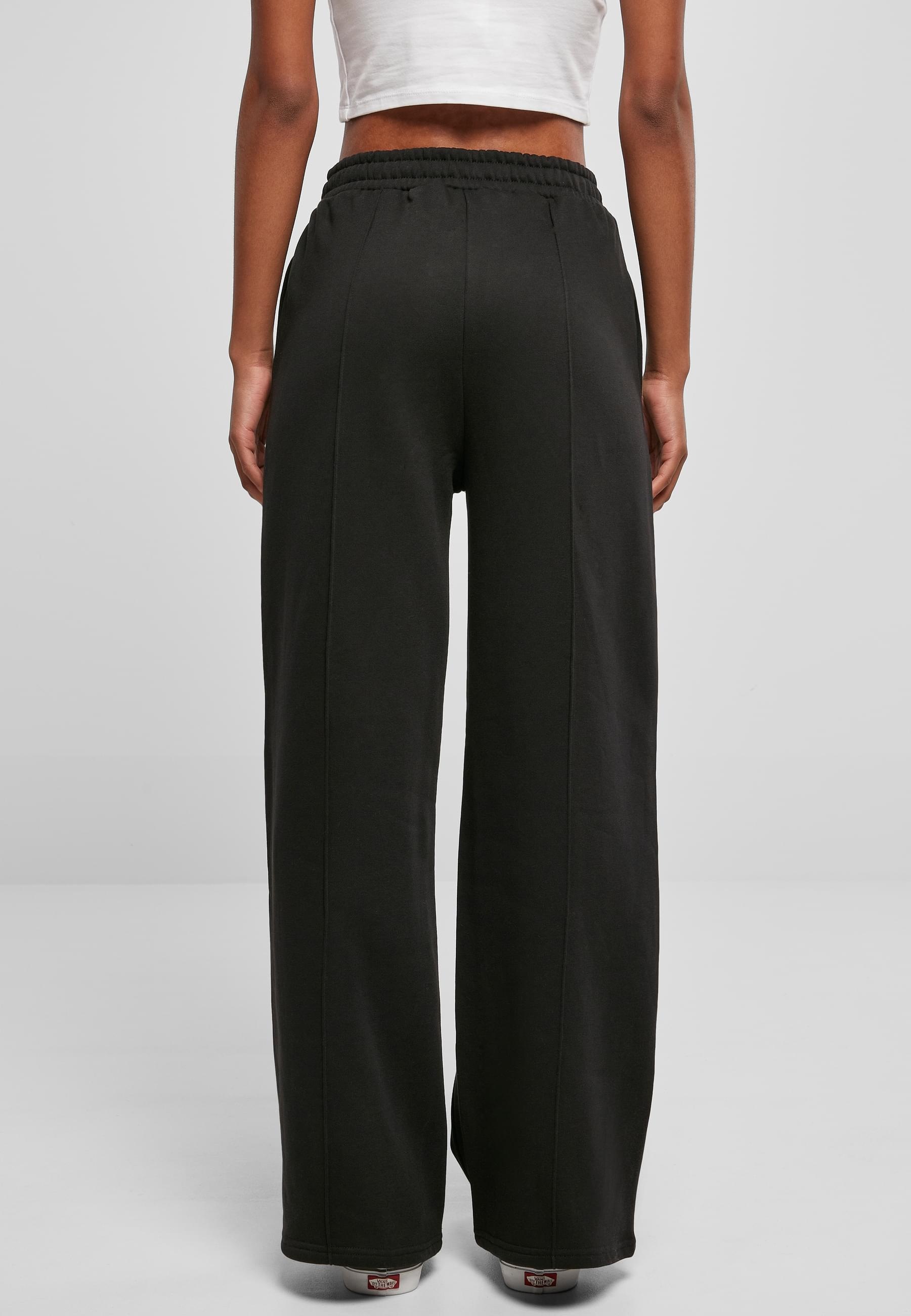URBAN CLASSICS Stoffhose »Urban Classics Damen Ladies Straight Pin Tuck Sweat Pants«, (1 tlg.)
