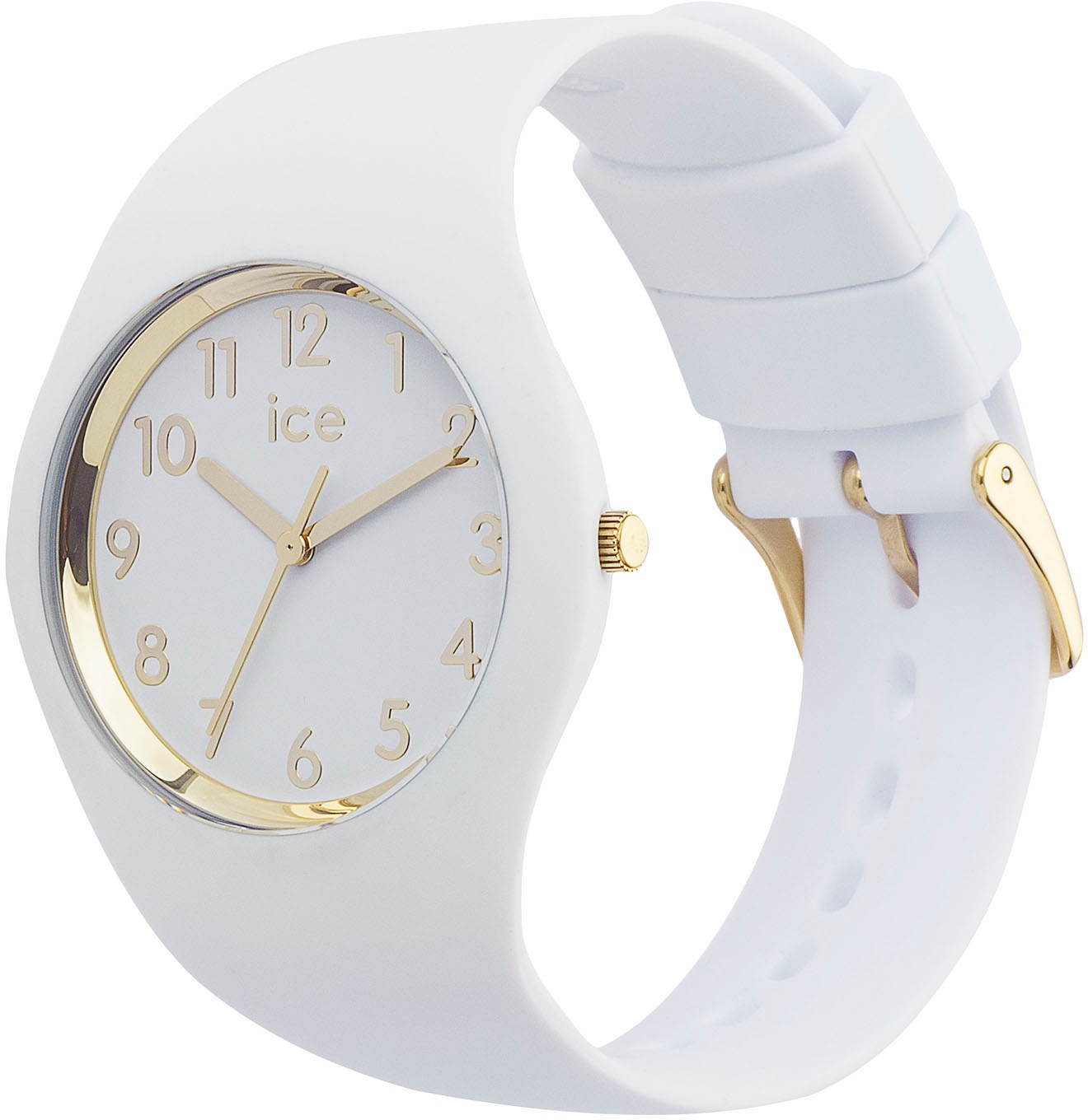 ice-watch Quarzuhr »ICE glam - Small - 3H«, Armbanduhr, Damenuhr, Silikonarmband, bis 10 bar wasserdicht