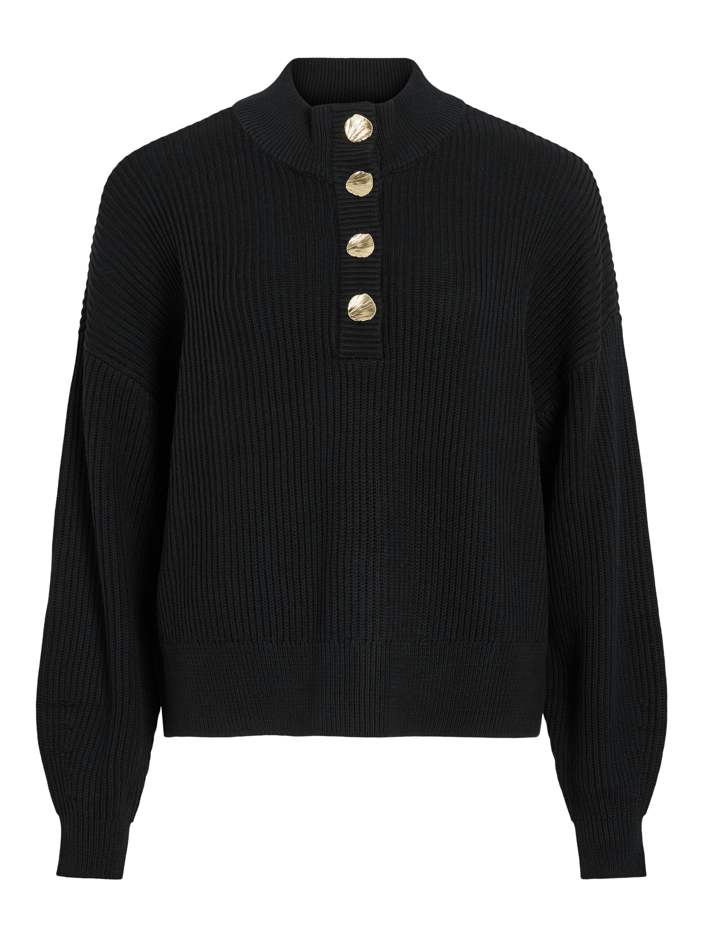Vila Stehkragenpullover "VICHING CREW NECK L/S KNIT TOP - NOOS" günstig online kaufen