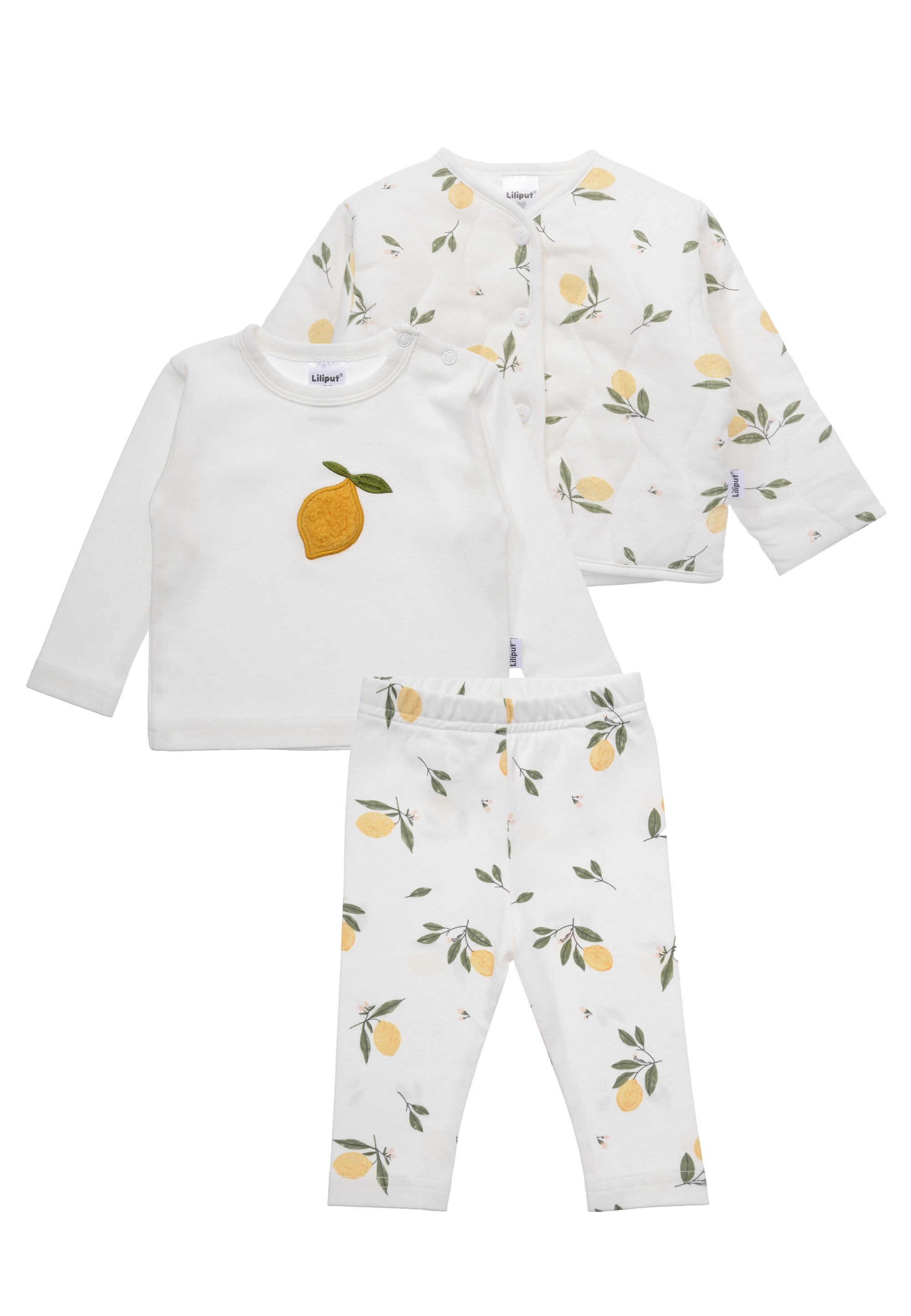 Liliput "Zitrone" bestehend aus Steppjacke, Hose und Langarmshirt