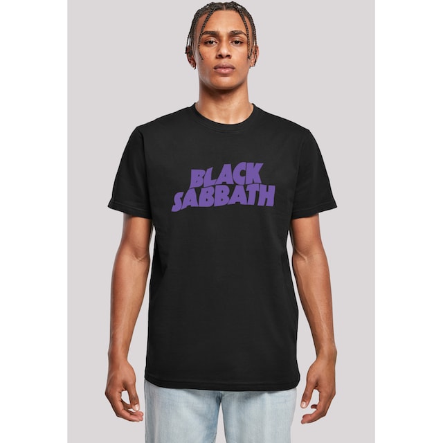 F4NT4STIC T-Shirt »Black Sabbath Heavy Metal Band Wavy Logo Black«, Print ▷  kaufen | BAUR