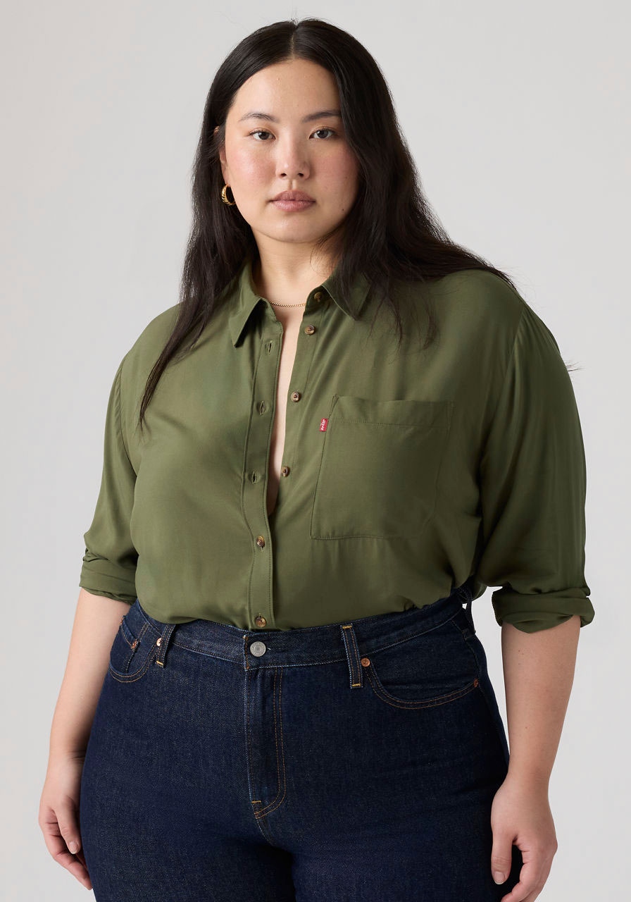 Levi's® Plus Hemdbluse »PLUS DARLENE SHIRT« aus fließender Viskose